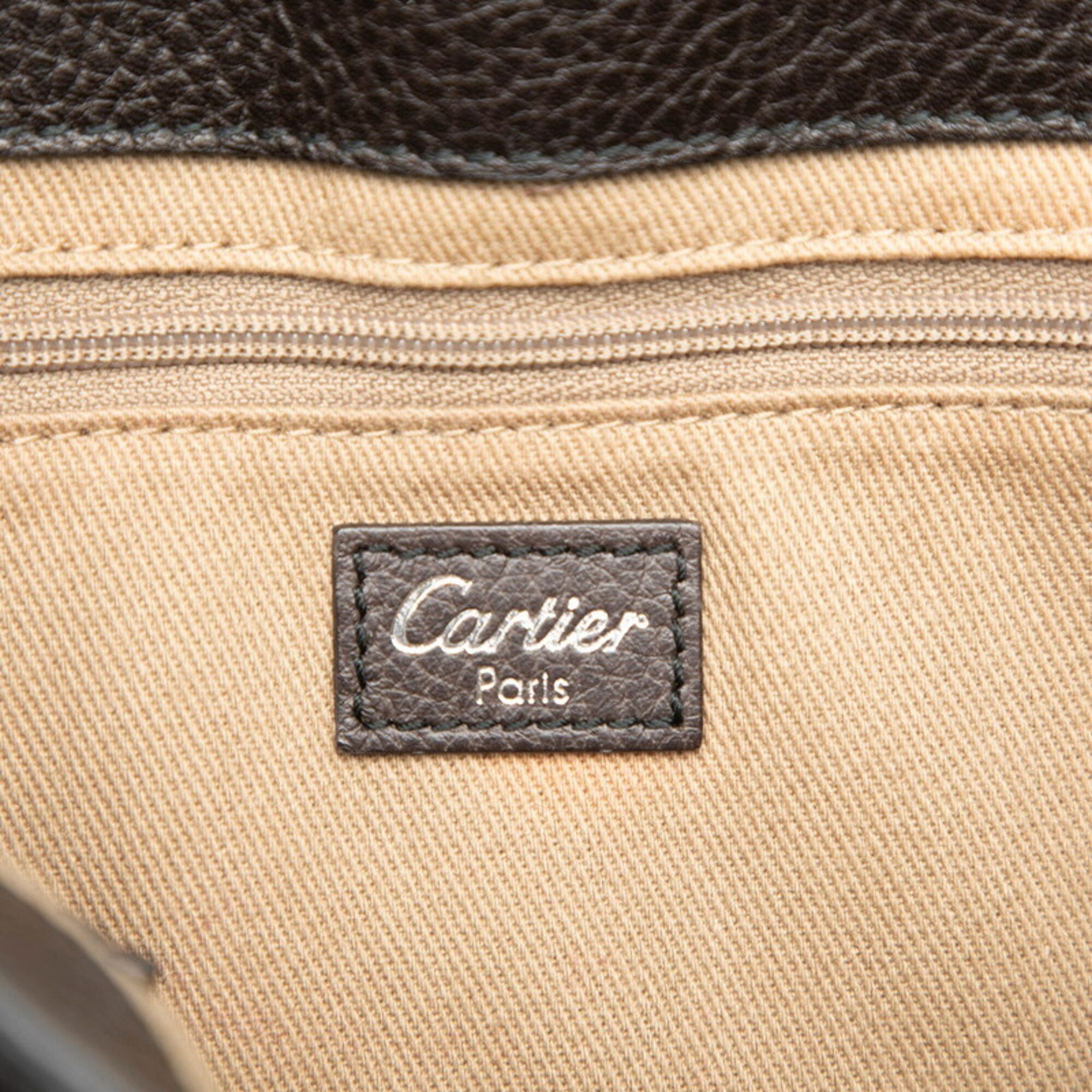 Marcello Leather Shoulder Bag (Pre-Owned) - Cartier - Modalova