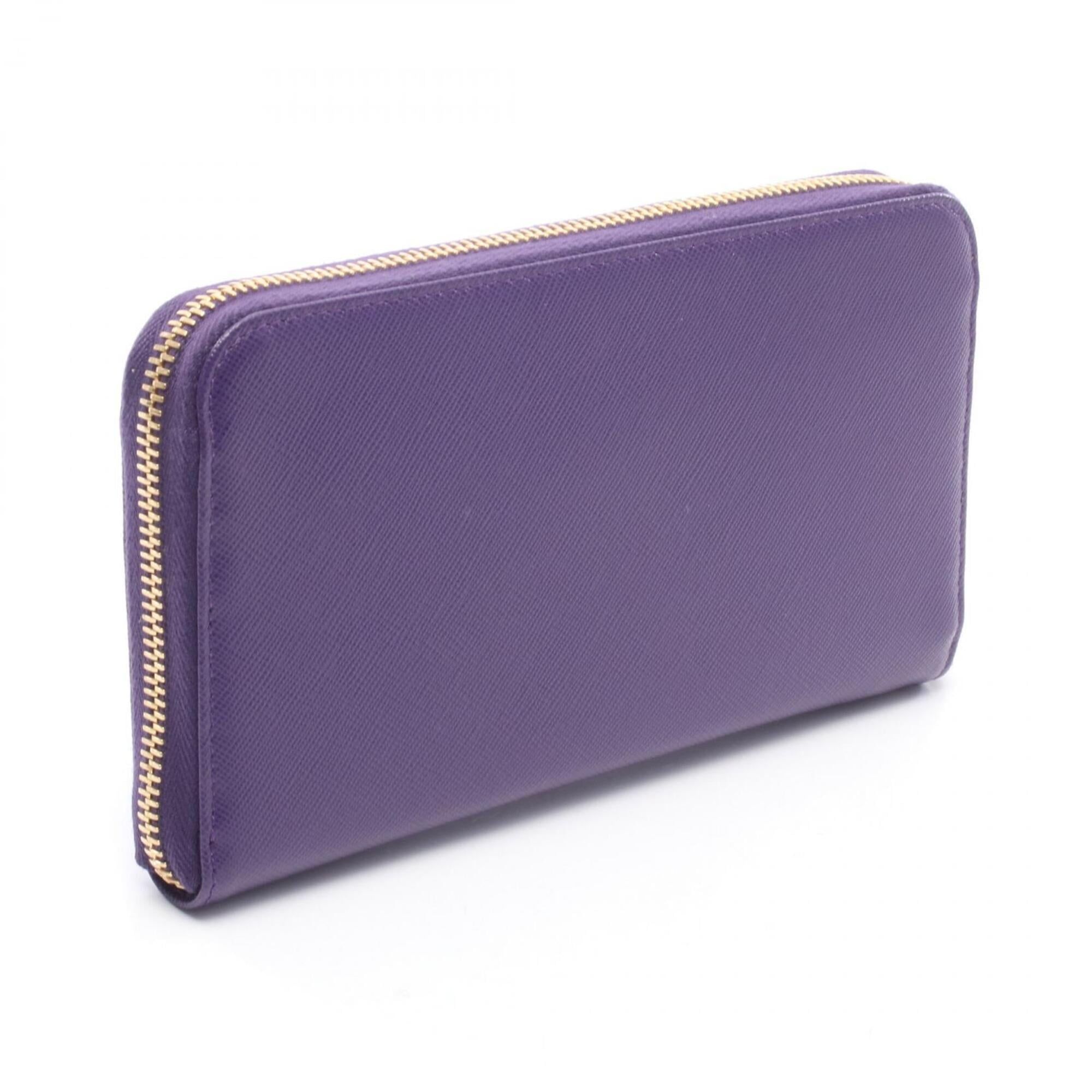 Leather Long Wallet (Bi-Fold) (Pre-Owned) - Prada - Modalova