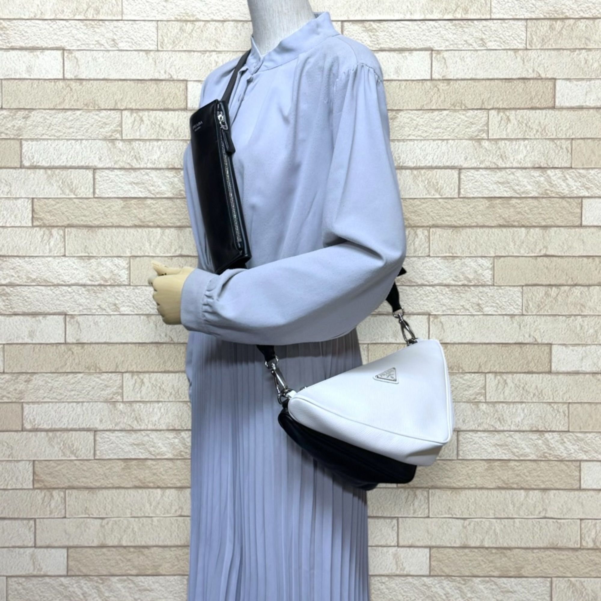 Saffiano Leather Shoulder Bag (Pre-Owned) - Prada - Modalova