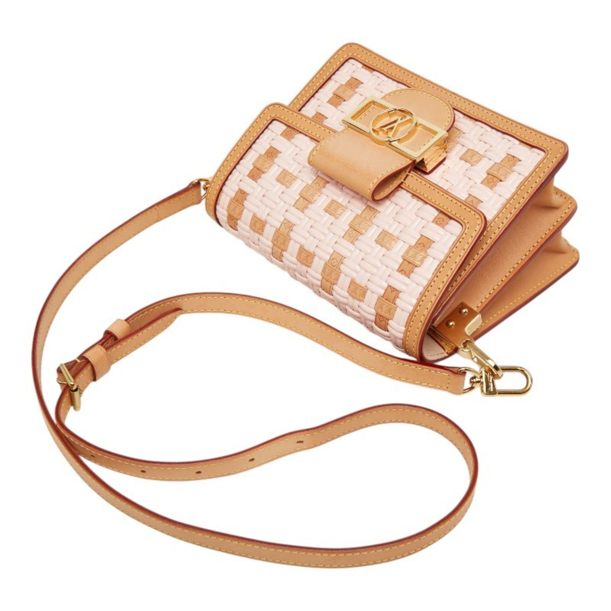 Leather Straw Shoulder Bag (Pre-Owned) - Louis Vuitton - Modalova