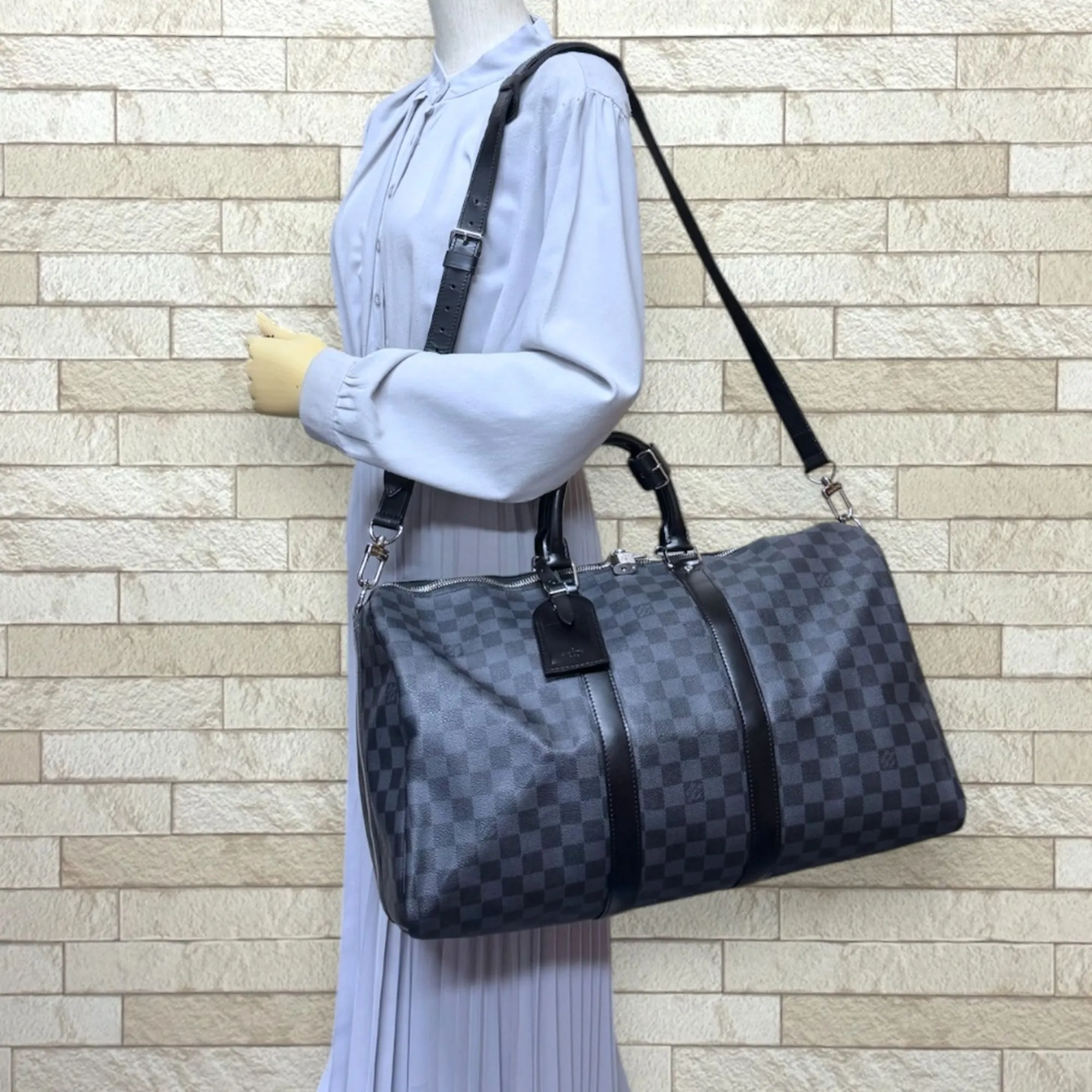 Damier Graphite Damier Graphite Boston Bag (Pre-Owned) - Louis Vuitton - Modalova