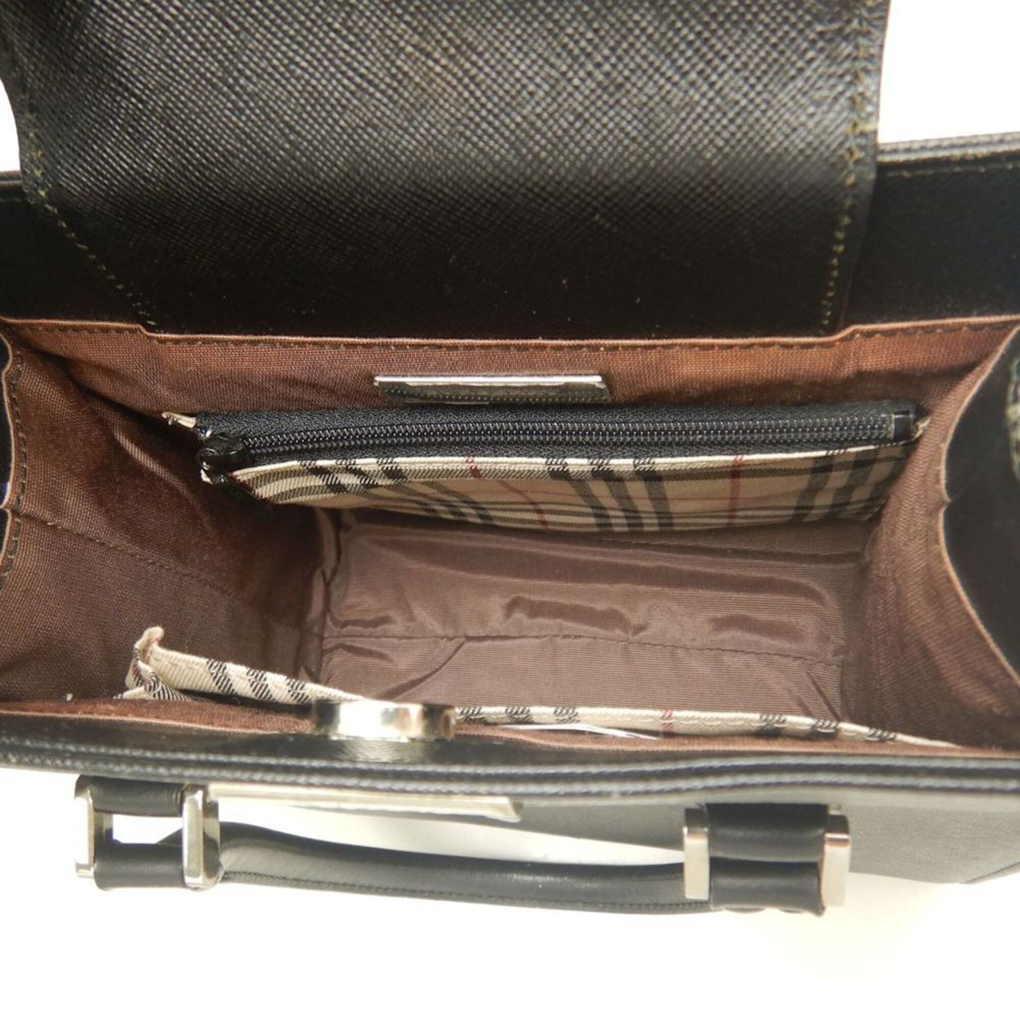 Leather Handbag (Pre-Owned) - Burberry - Modalova