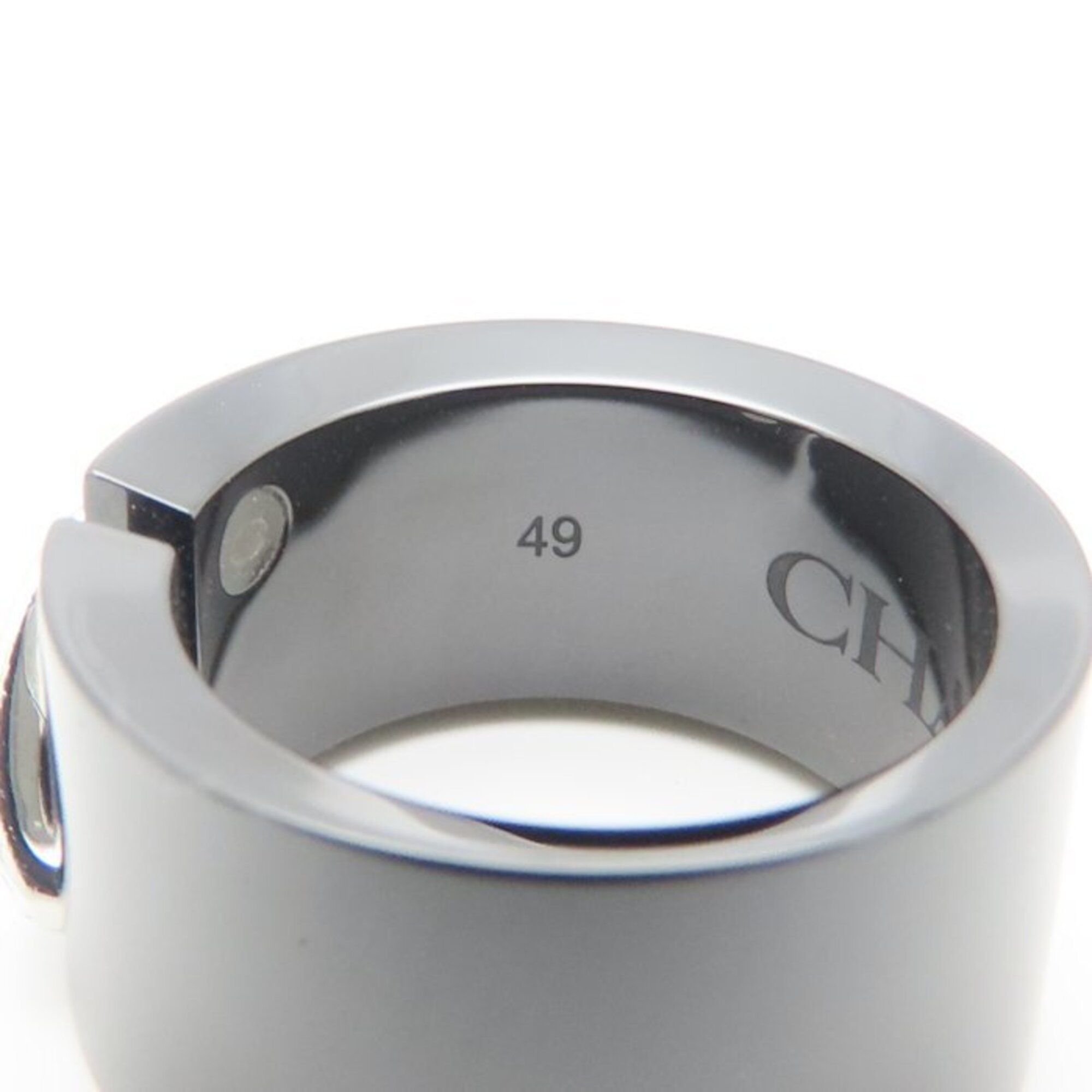 White Gold (18K) Ceramic Band Ring (Pre-Owned) - Chaumet - Modalova