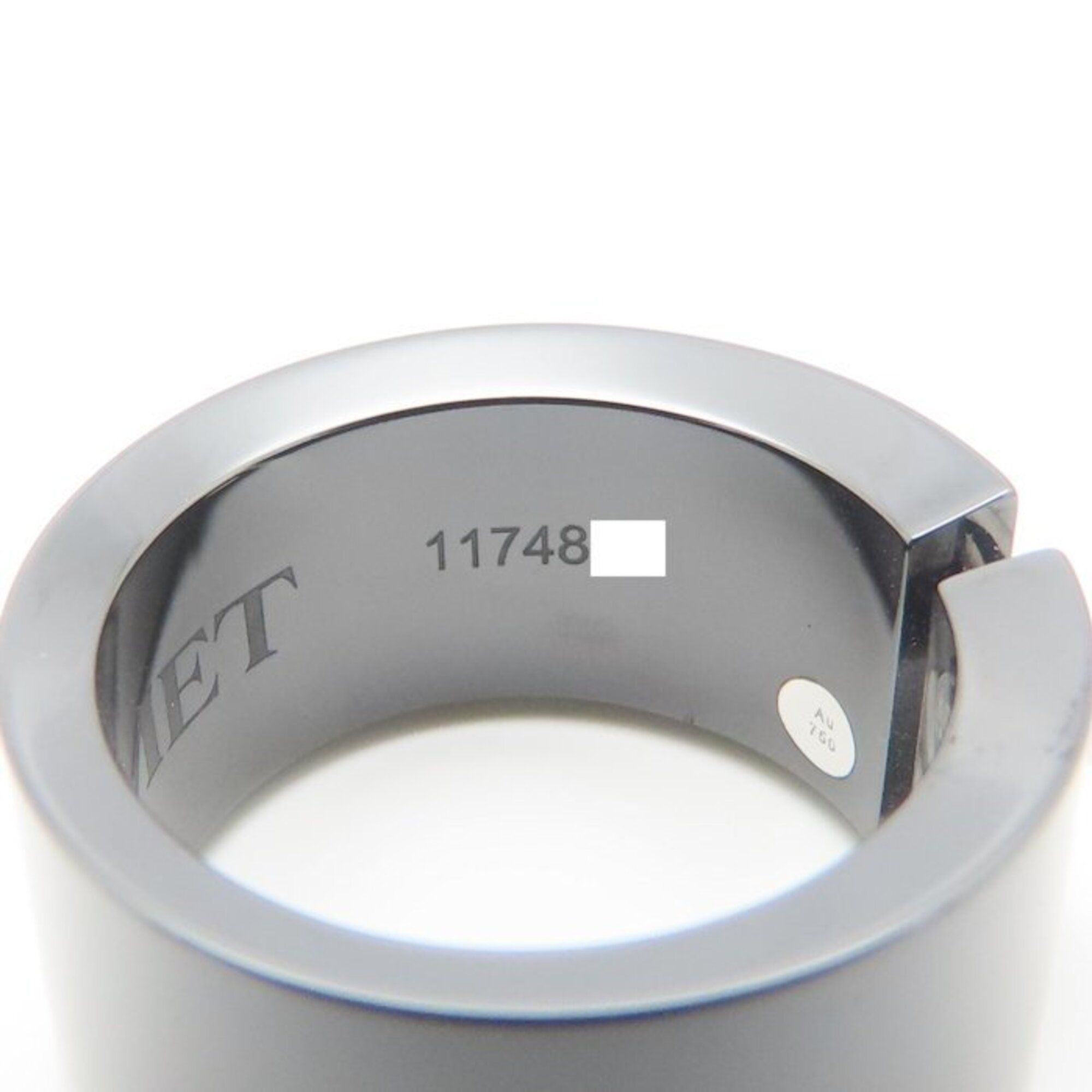 White Gold (18K) Ceramic Band Ring (Pre-Owned) - Chaumet - Modalova