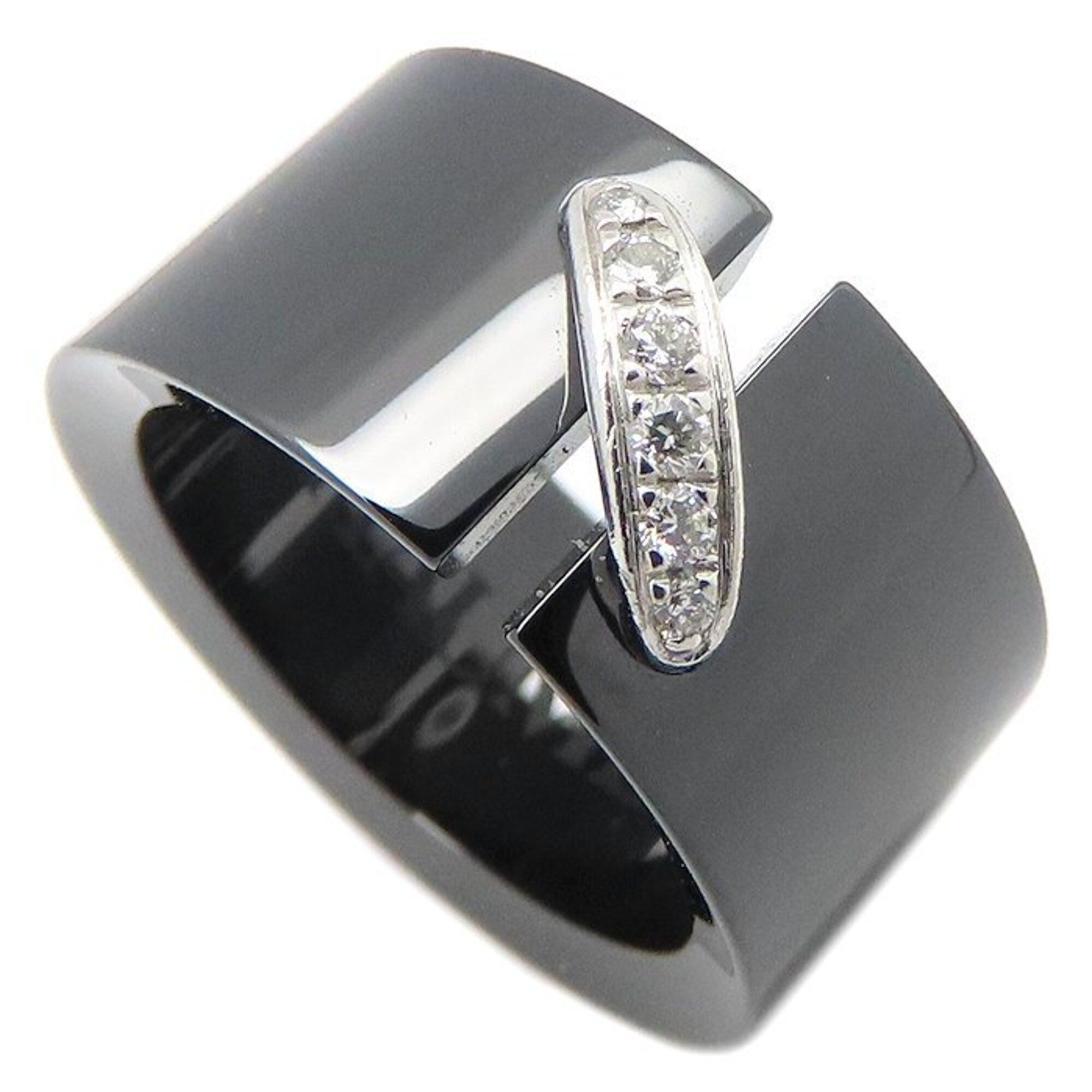 White Gold (18K) Ceramic Band Ring (Pre-Owned) - Chaumet - Modalova