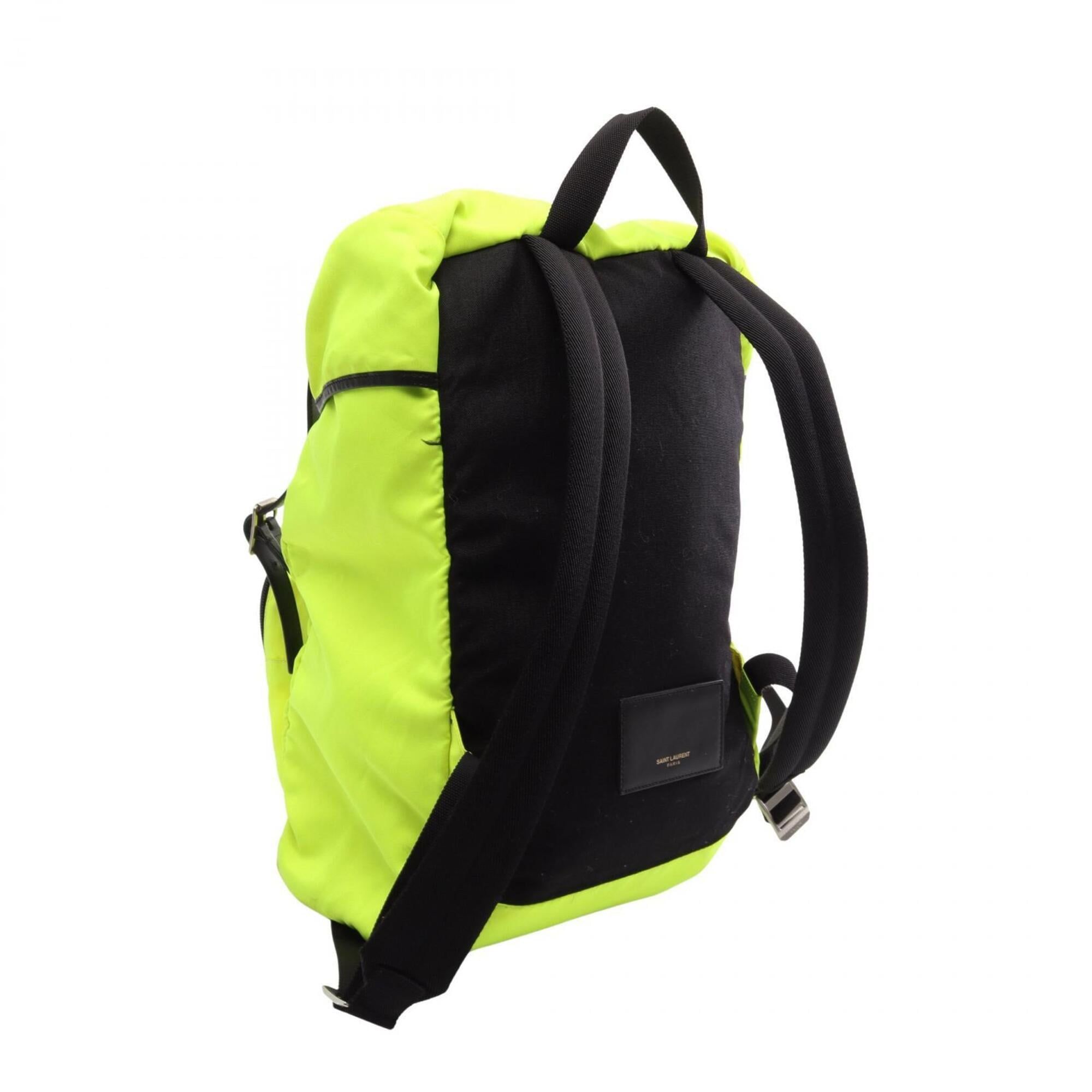 Nylon Leather Canvas Backpack Handbag (Pre-Owned) - Yves Saint Laurent - Modalova