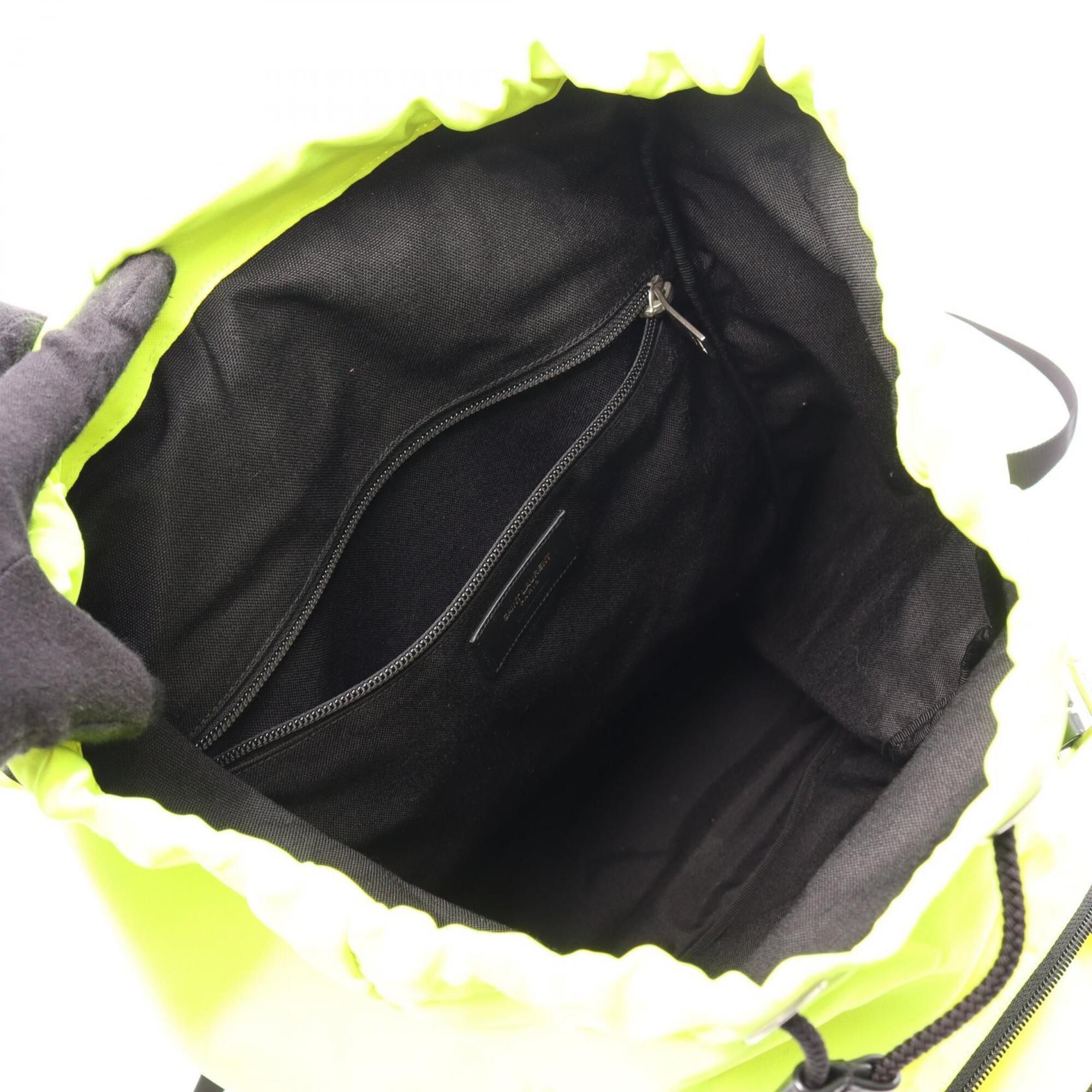Nylon Leather Canvas Backpack Handbag (Pre-Owned) - Yves Saint Laurent - Modalova