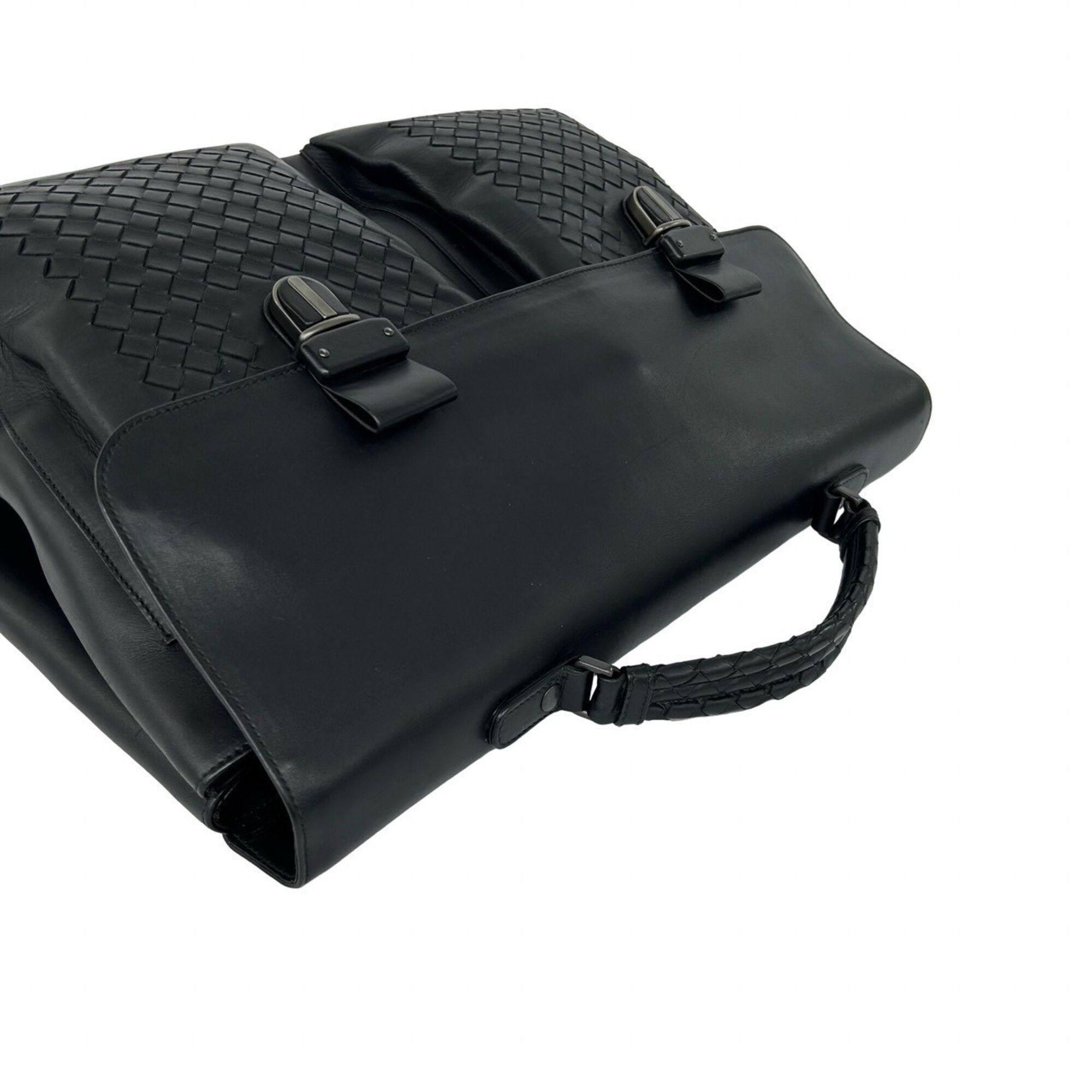 Leather Briefcase (Pre-Owned) - Bottega Veneta - Modalova