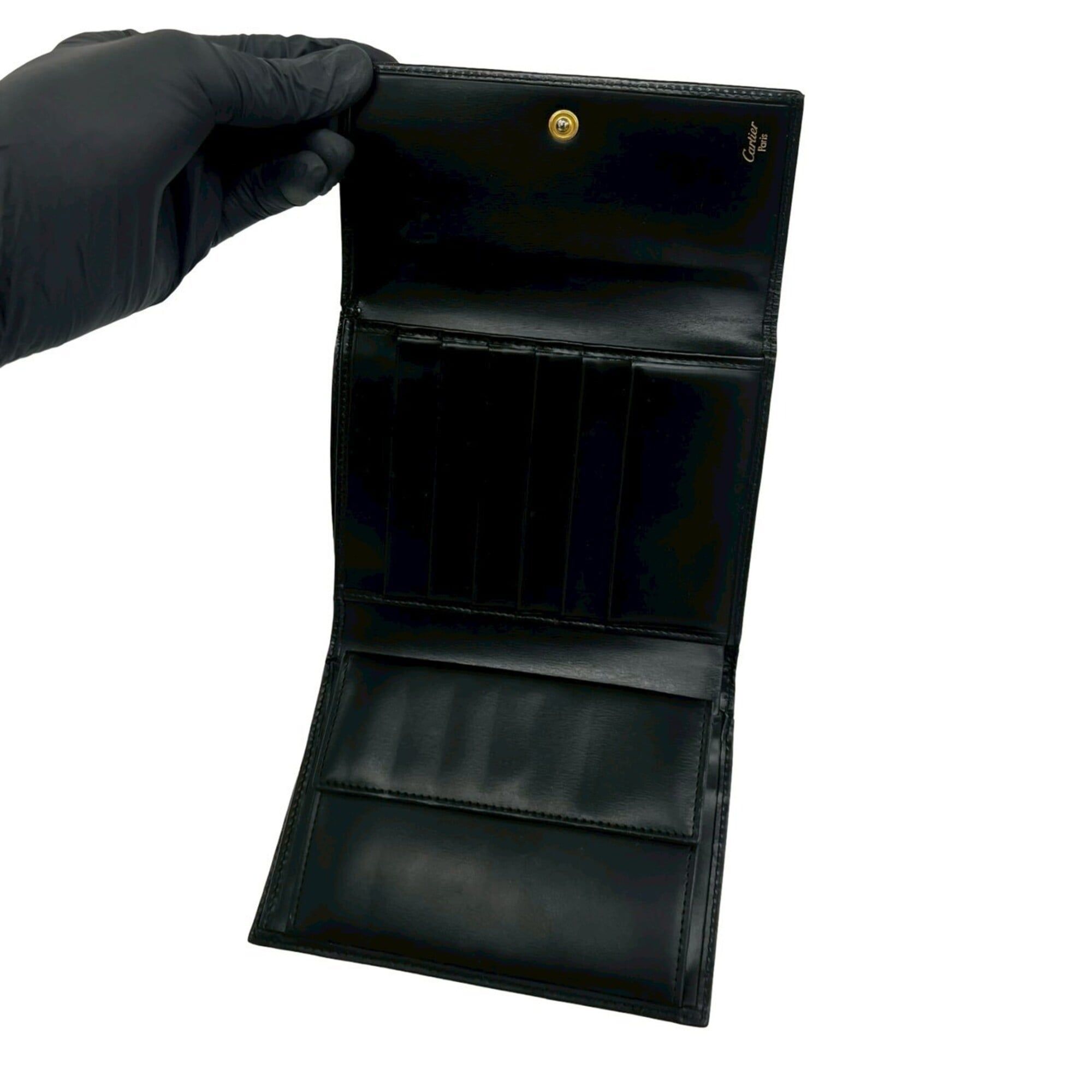 Leather Wallet (Tri-Fold) (Pre-Owned) - Cartier - Modalova