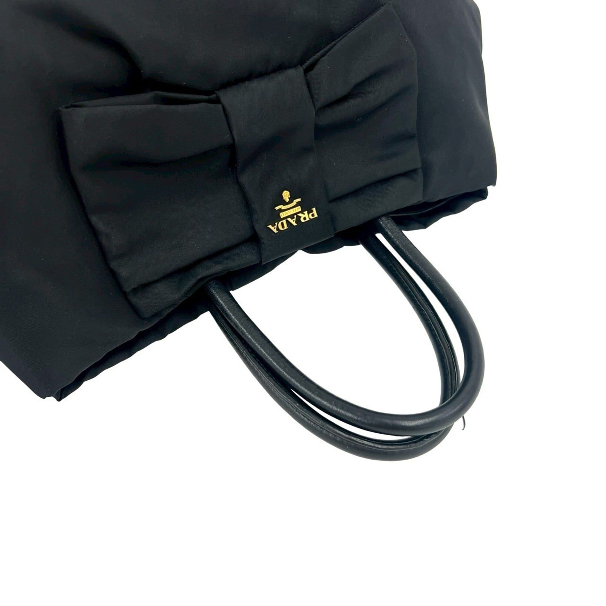 Nylon Leather Handbag Tote Bag (Pre-Owned) - Prada - Modalova