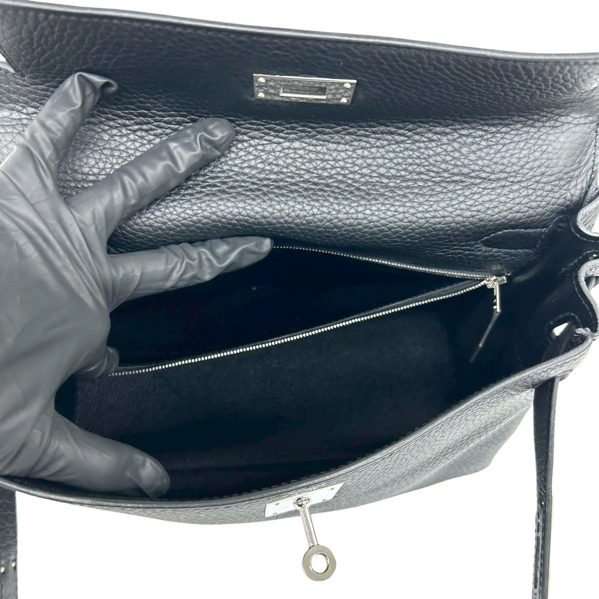 Taurillon Clemence Leather Handbag Shoulder Bag (Pre-Owned) - Hermes - Modalova
