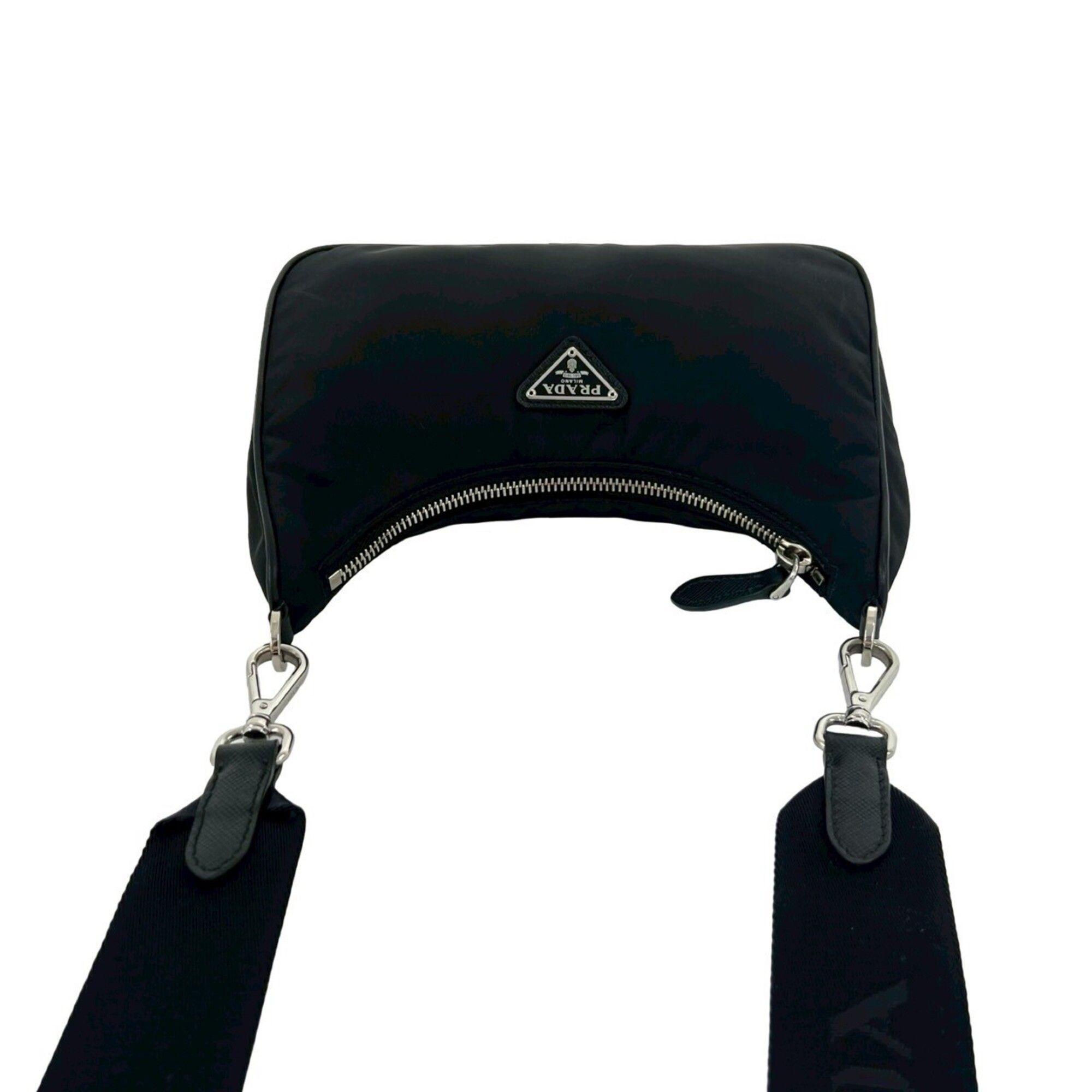 Nylon Leather Pochette Pouch Shoulder Bag (Pre-Owned) - Prada - Modalova