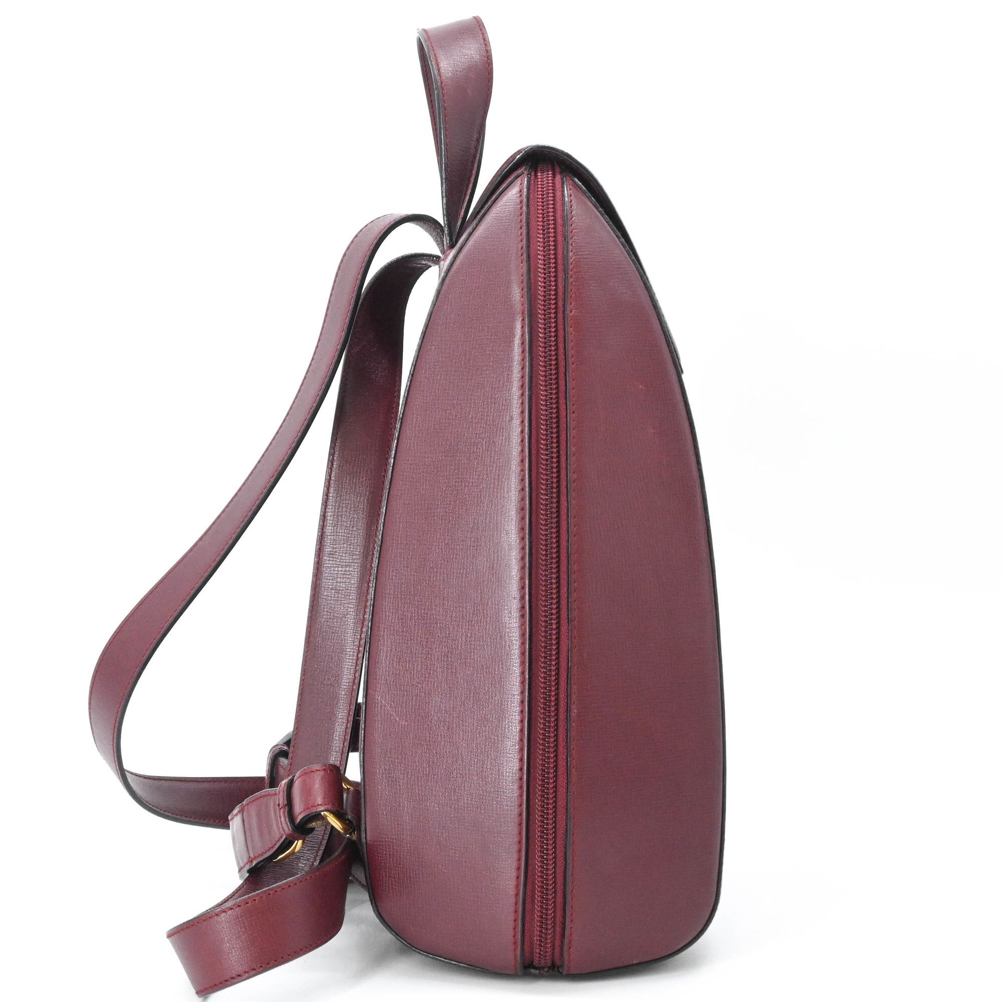 Leather Backpack (Pre-Owned) - Cartier - Modalova