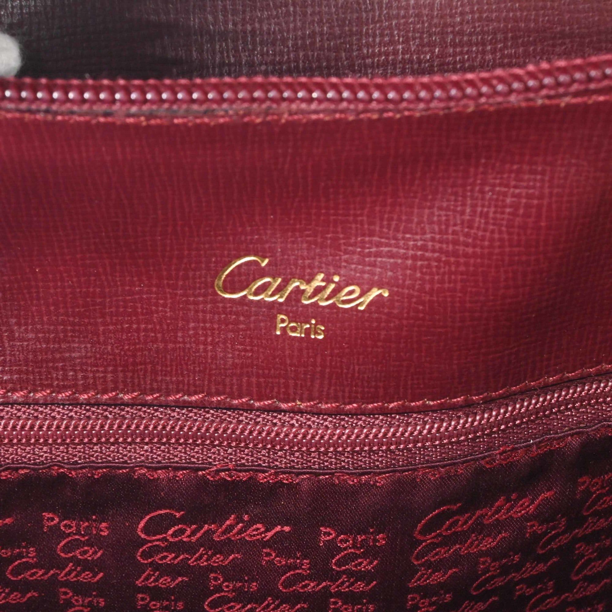 Leather Backpack (Pre-Owned) - Cartier - Modalova