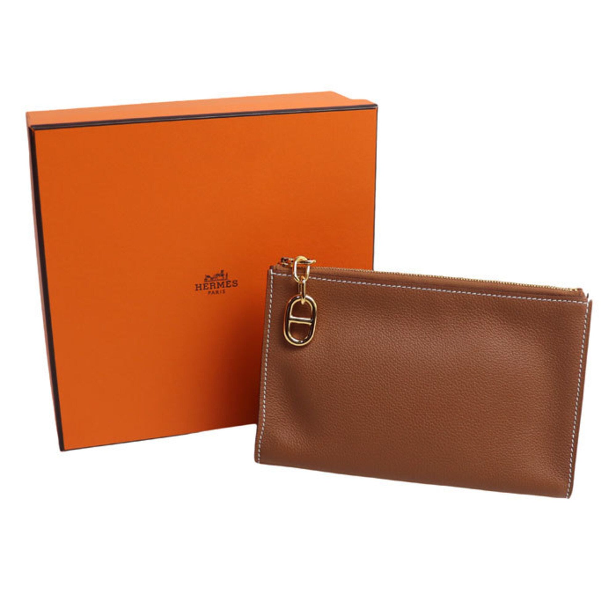 Hermes Gold Pouch (Pre-Owned) - Hermes - Modalova