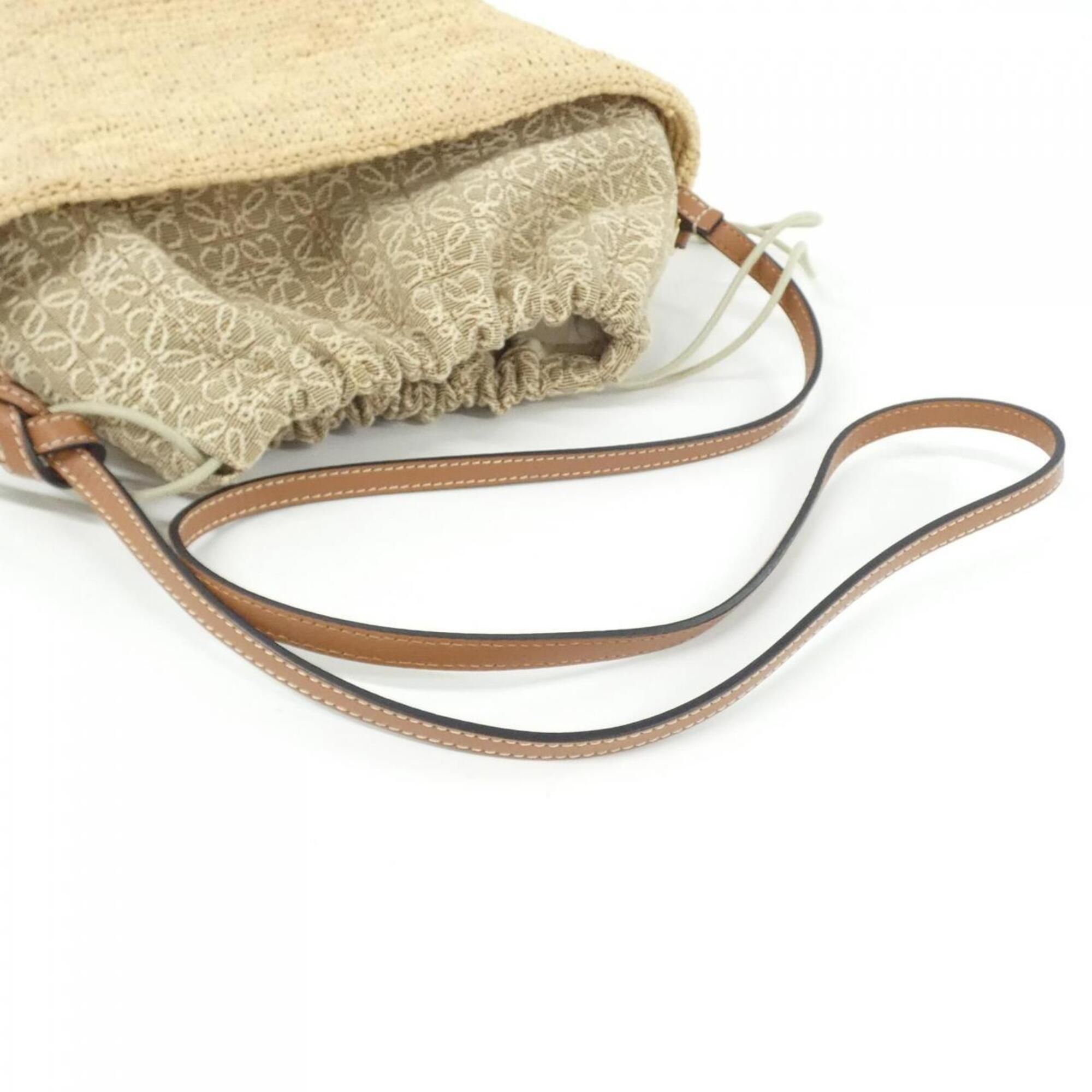 Raffia Canvas Shoulder Bag (Pre-Owned) - Loewe - Modalova