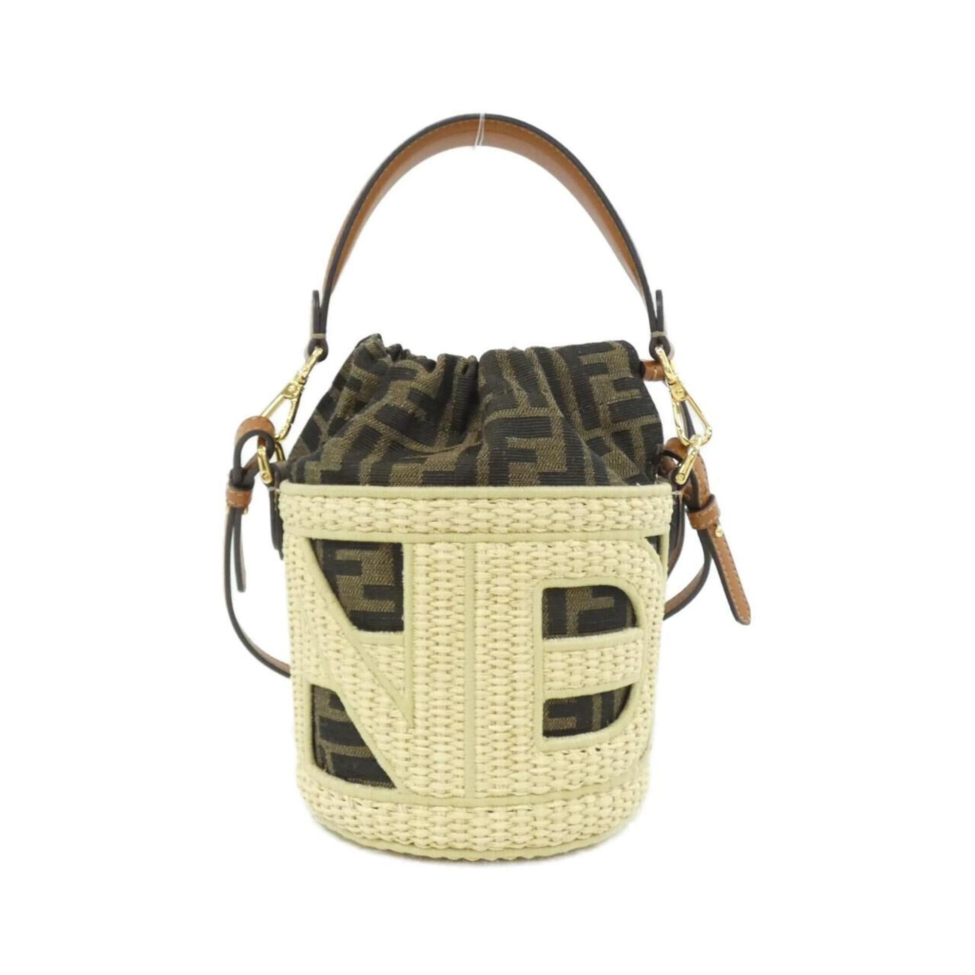 Canvas Straw Shoulder Bag (Pre-Owned) - Fendi - Modalova