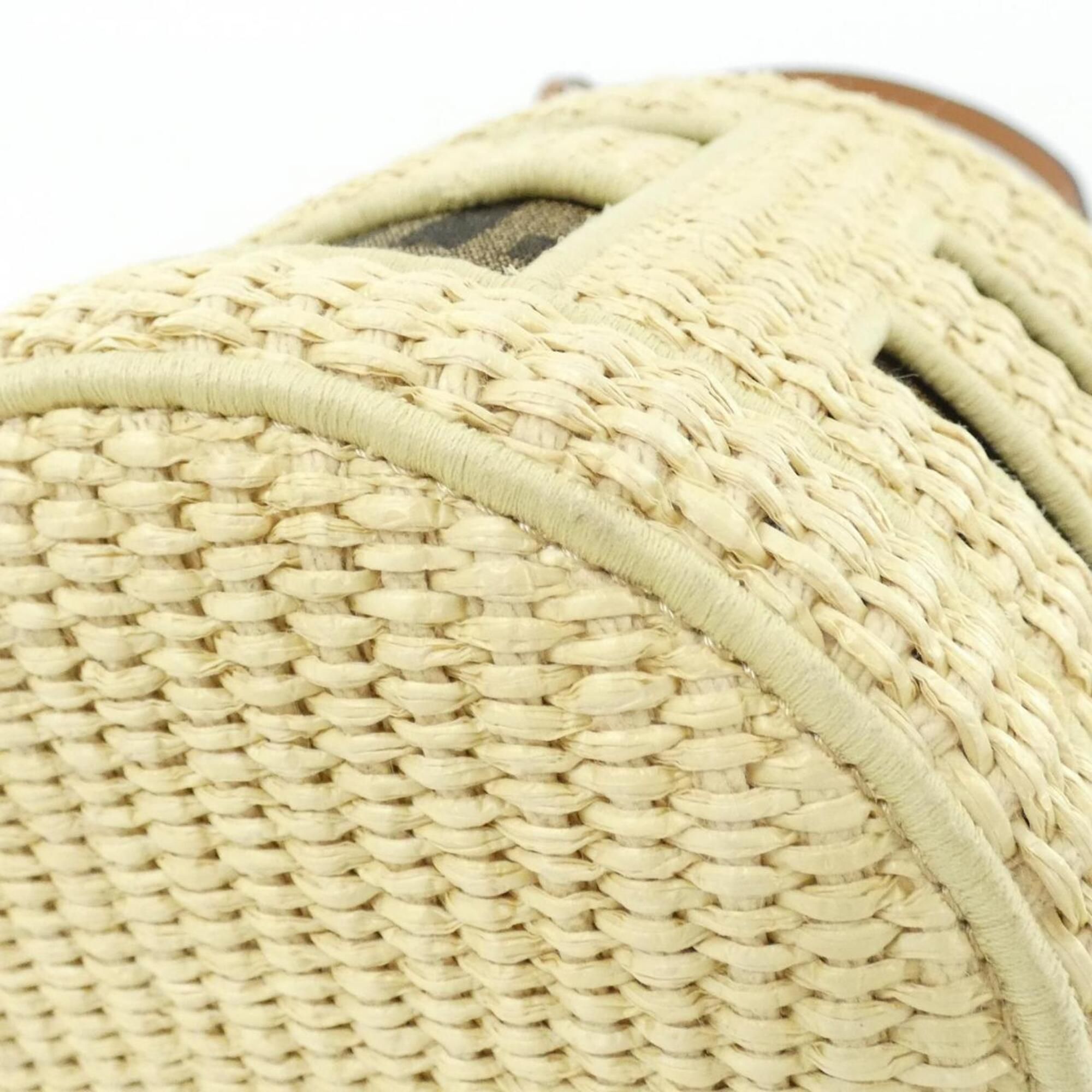 Canvas Straw Shoulder Bag (Pre-Owned) - Fendi - Modalova