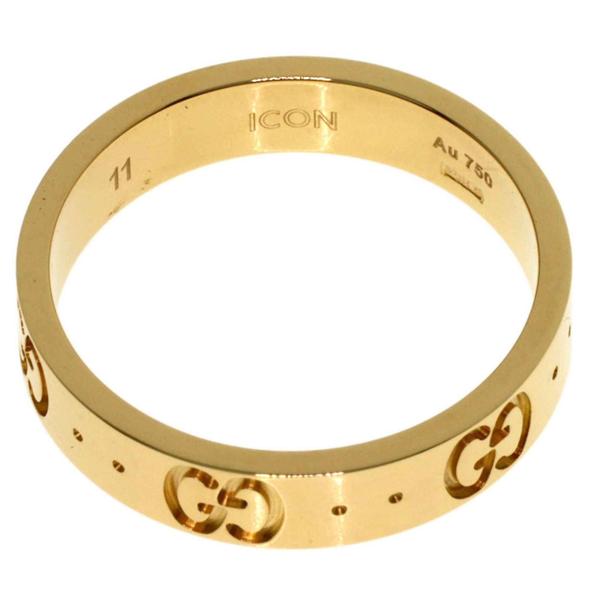 Yellow Gold (18K) Band Ring (Pre-Owned) - Gucci - Modalova
