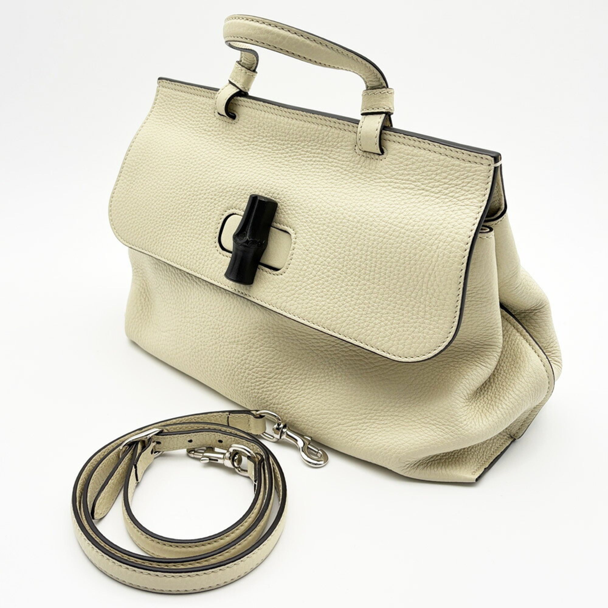 Bamboo - Leather Shoulder Bag (Pre-Owned) - Gucci - Modalova