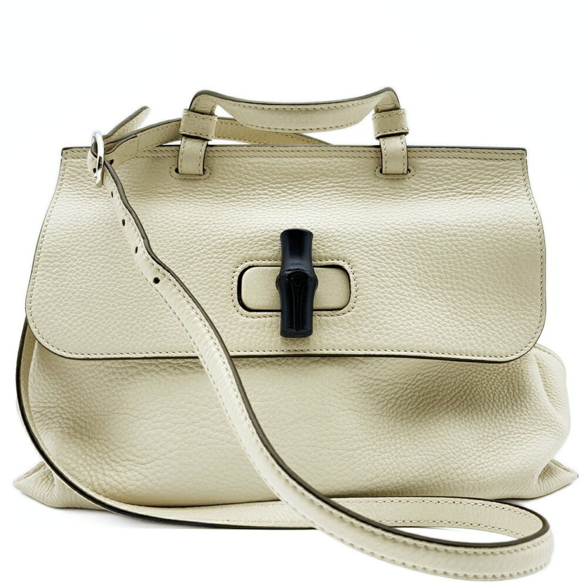 Bamboo - Leather Shoulder Bag (Pre-Owned) - Gucci - Modalova