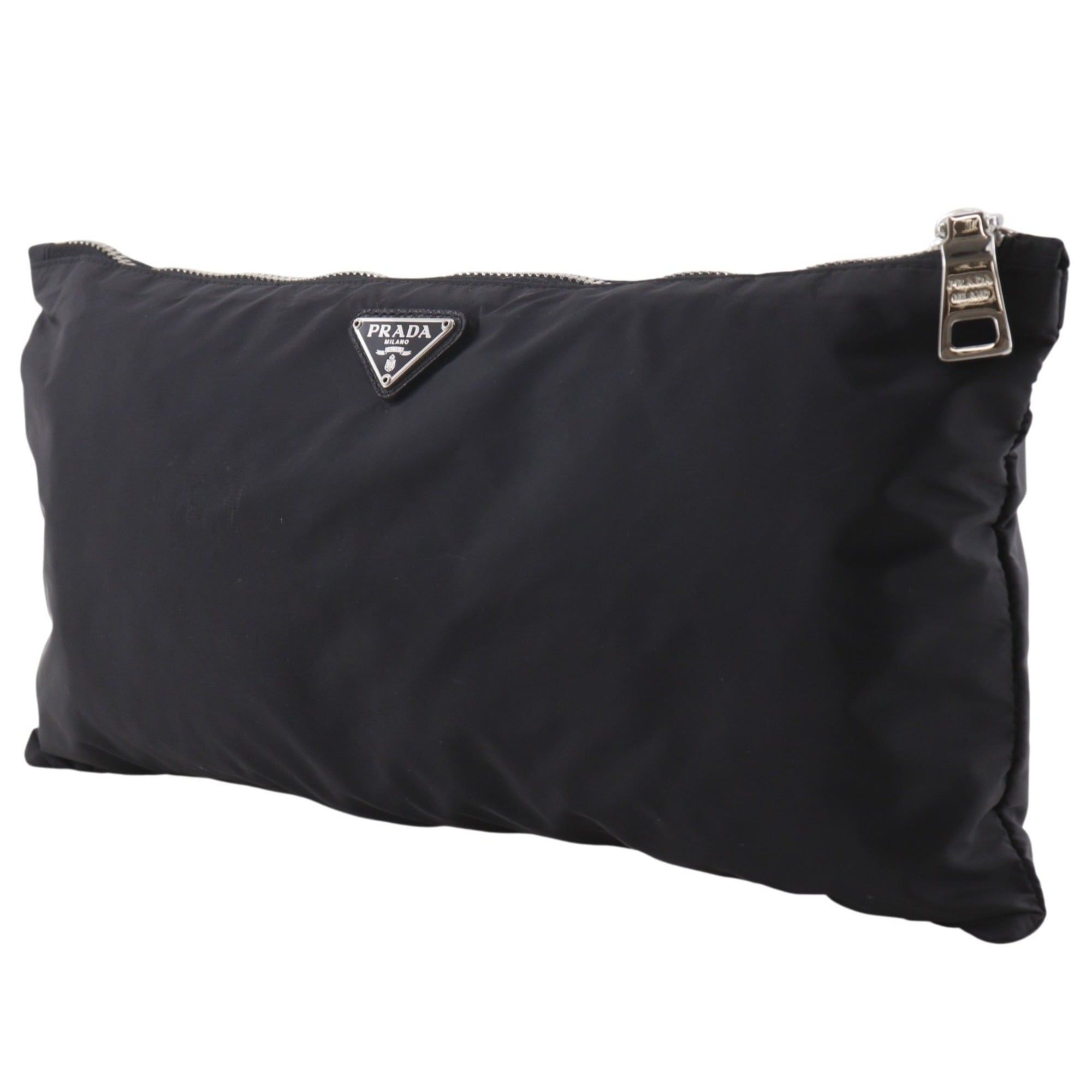 Prada Black Nylon Pouch (Pre-Owned) - Prada - Modalova