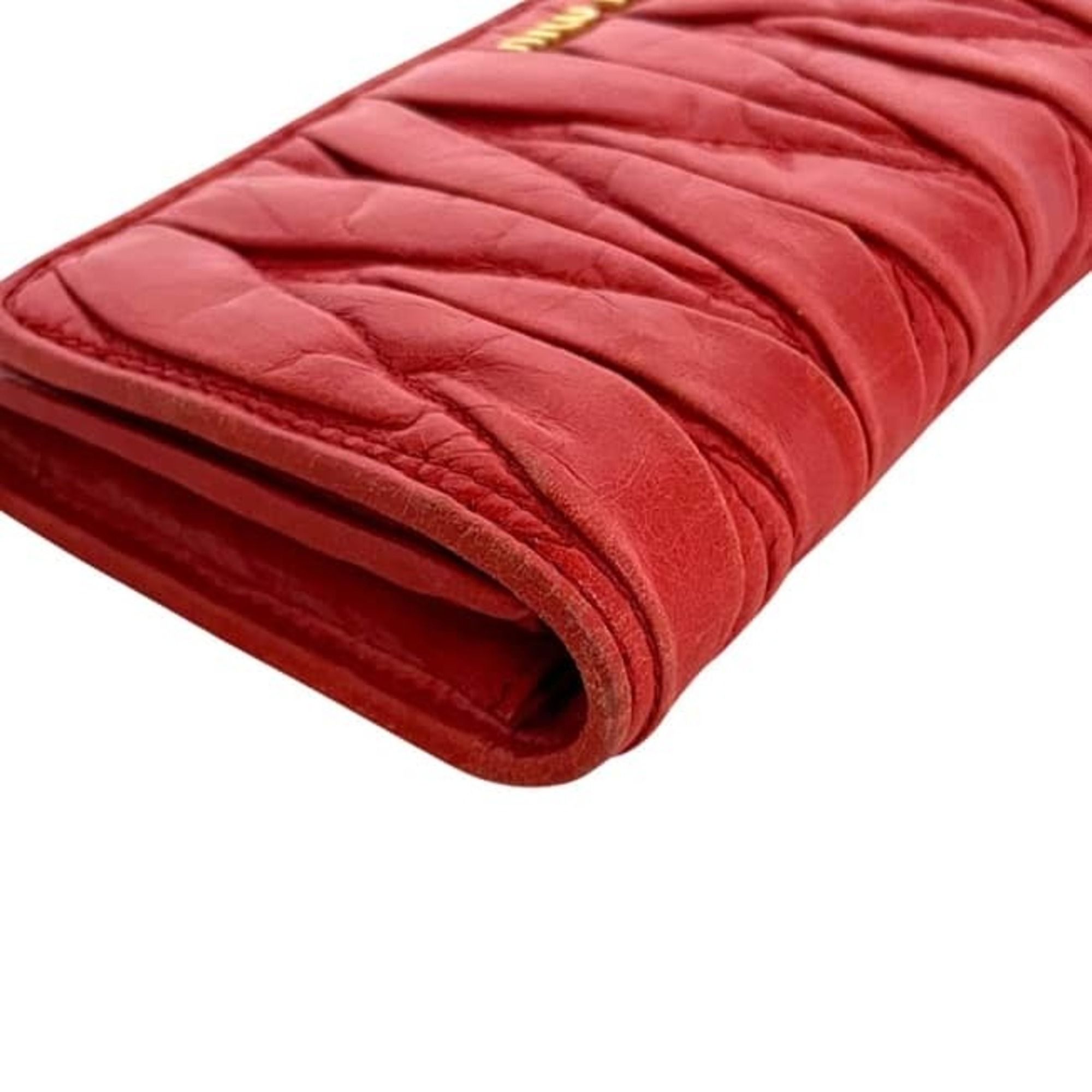 Matelasse Leather Long Wallet (Bi-Fold) (Pre-Owned) - Miu Miu - Modalova