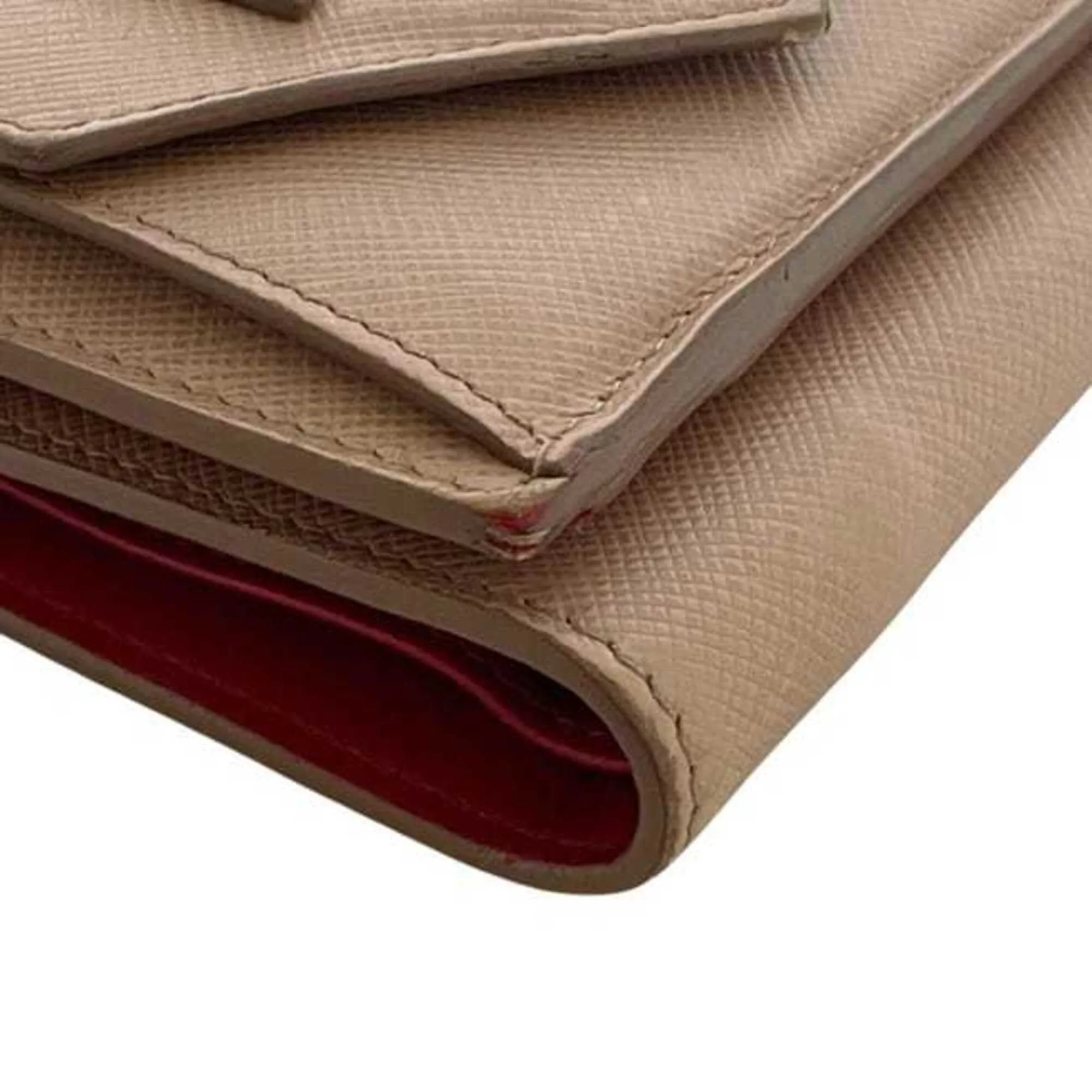 Saffiano Leather Wallet (Tri-Fold) (Pre-Owned) - Prada - Modalova