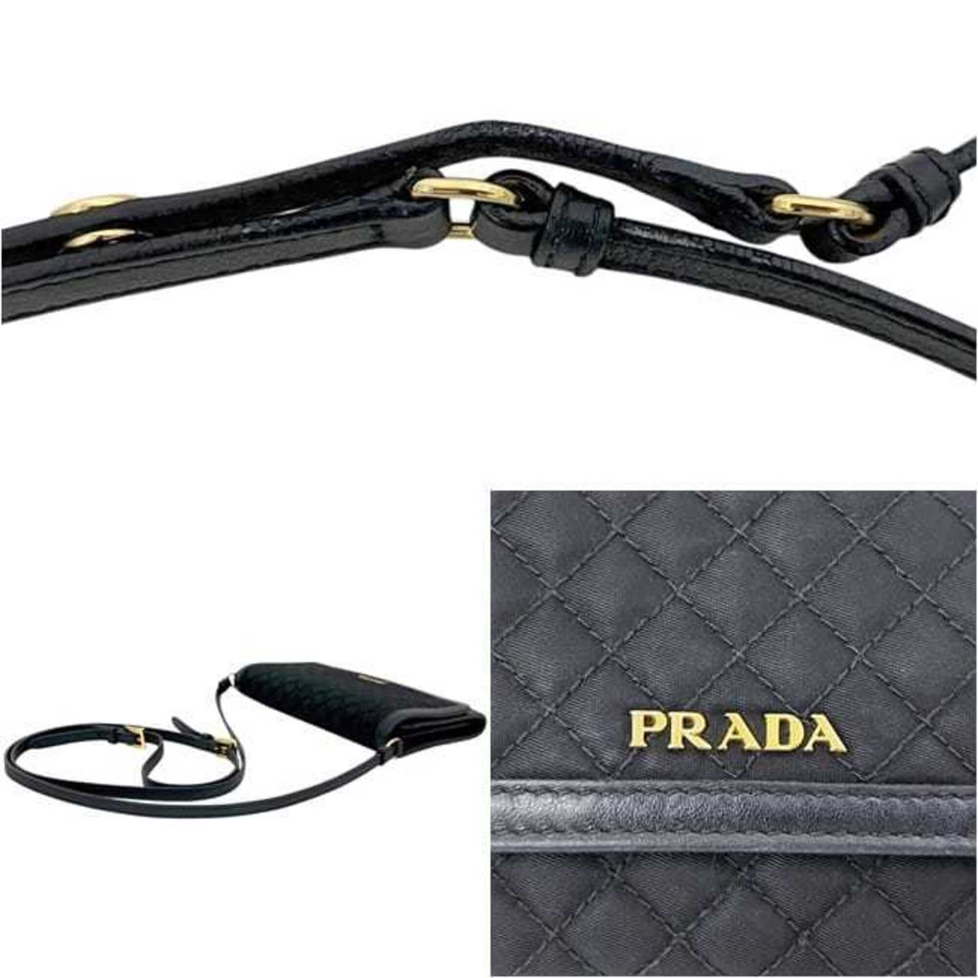 Nylon Leather Quilting Chain/Shoulder Wallet (Pre-Owned) - Prada - Modalova