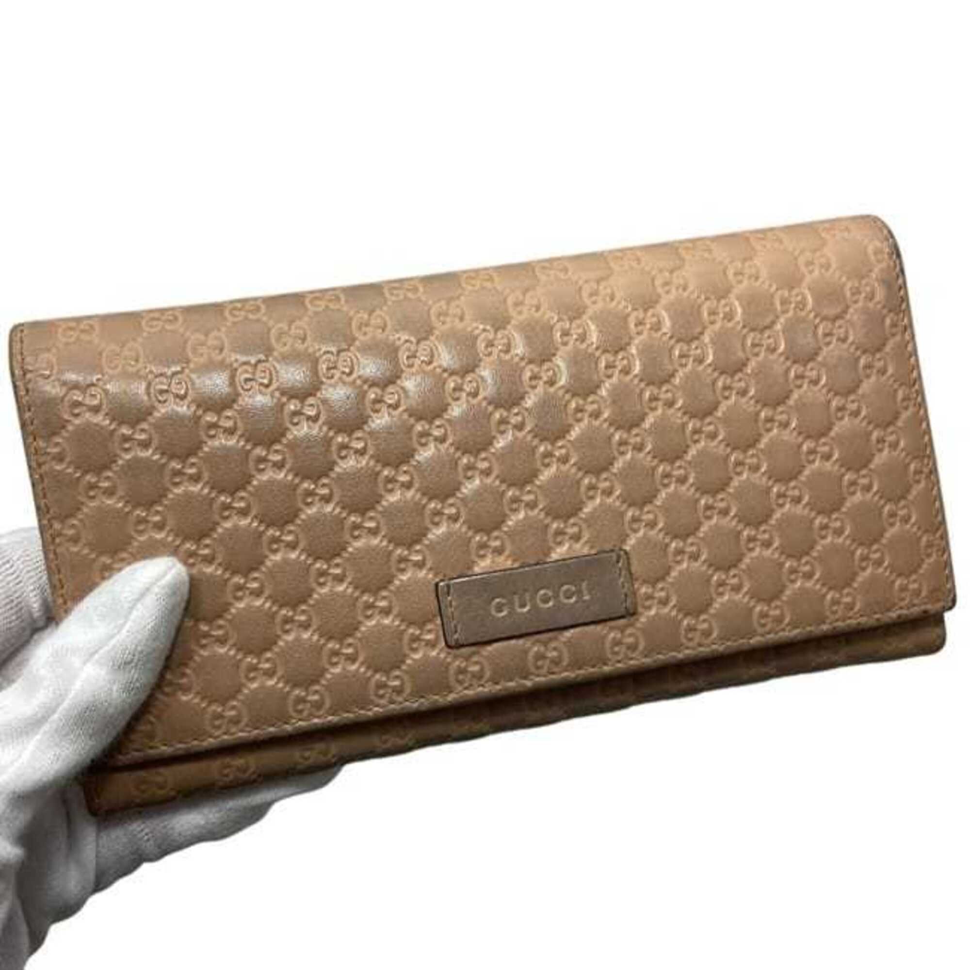 Microssima Micro Gg Leather Long Wallet (Bi-Fold) (Pre-Owned) - Gucci - Modalova