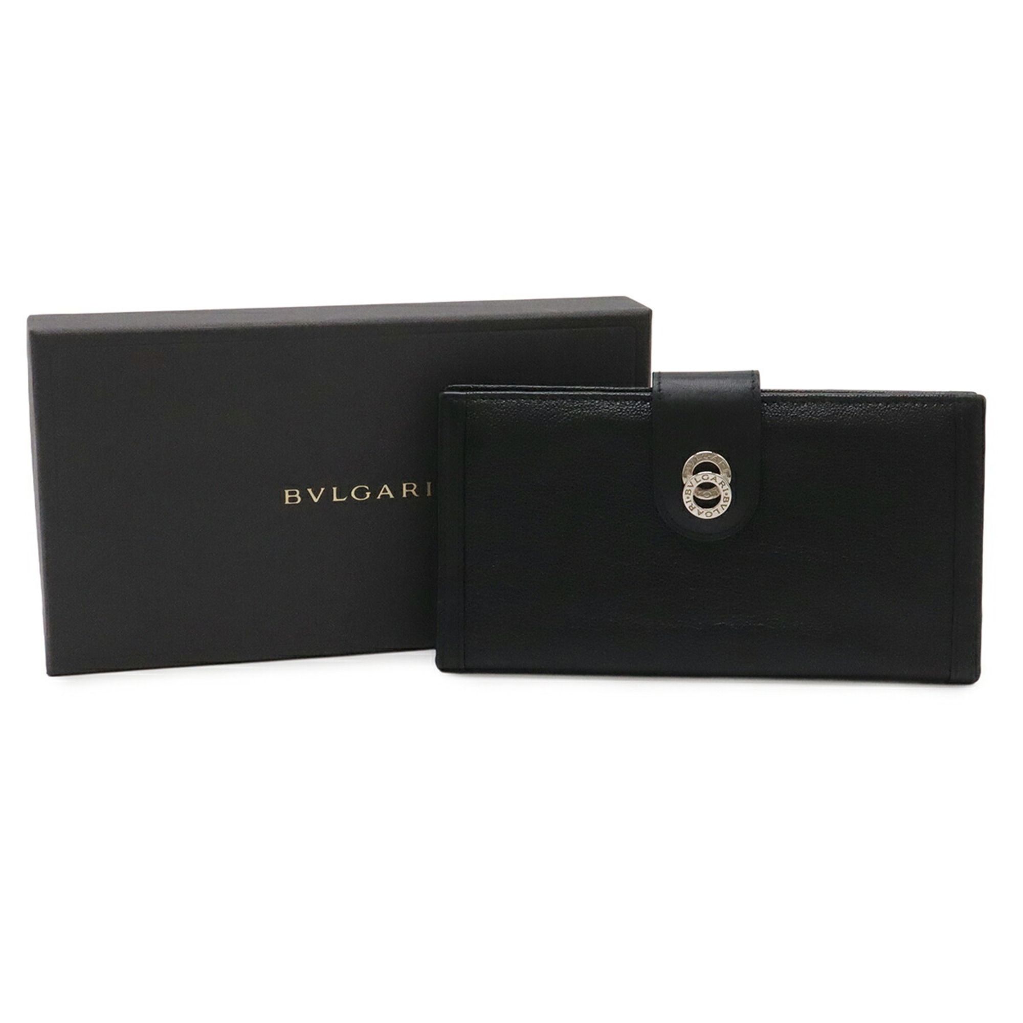 Leather Long Wallet (Bi-Fold) (Pre-Owned) - Bvlgari - Modalova