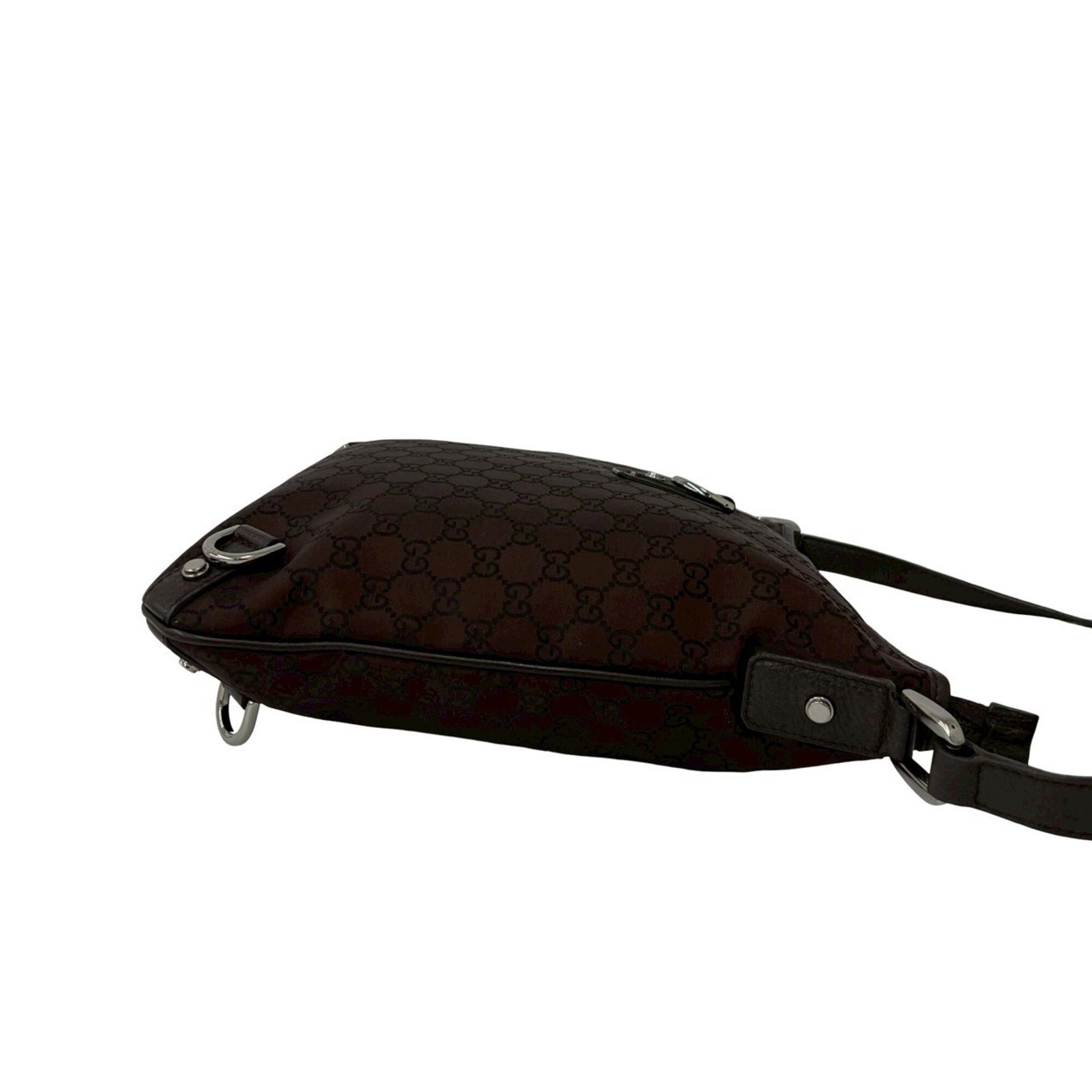 Nylon Leather Pochette Shoulder Bag (Pre-Owned) - Gucci - Modalova