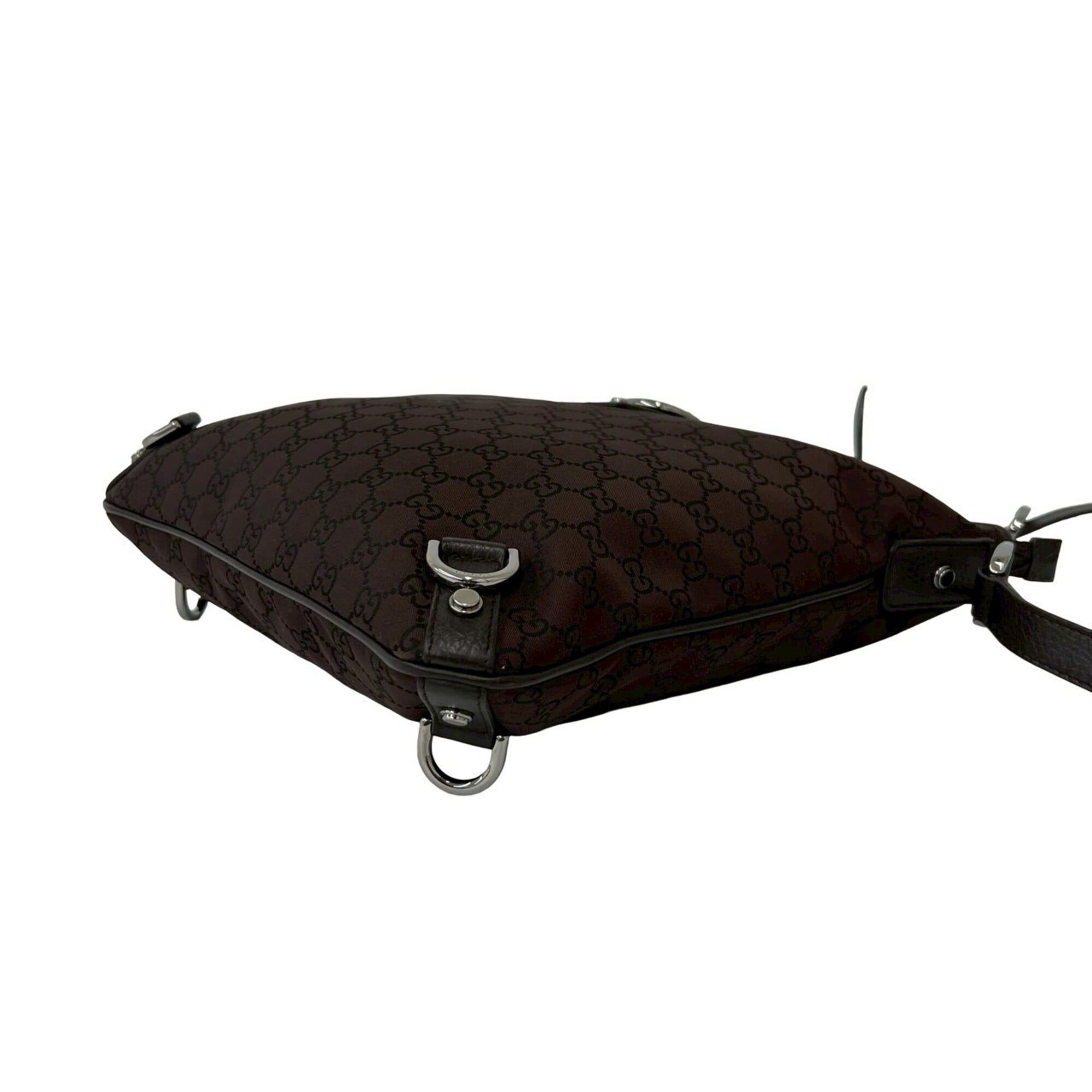 Nylon Leather Pochette Shoulder Bag (Pre-Owned) - Gucci - Modalova