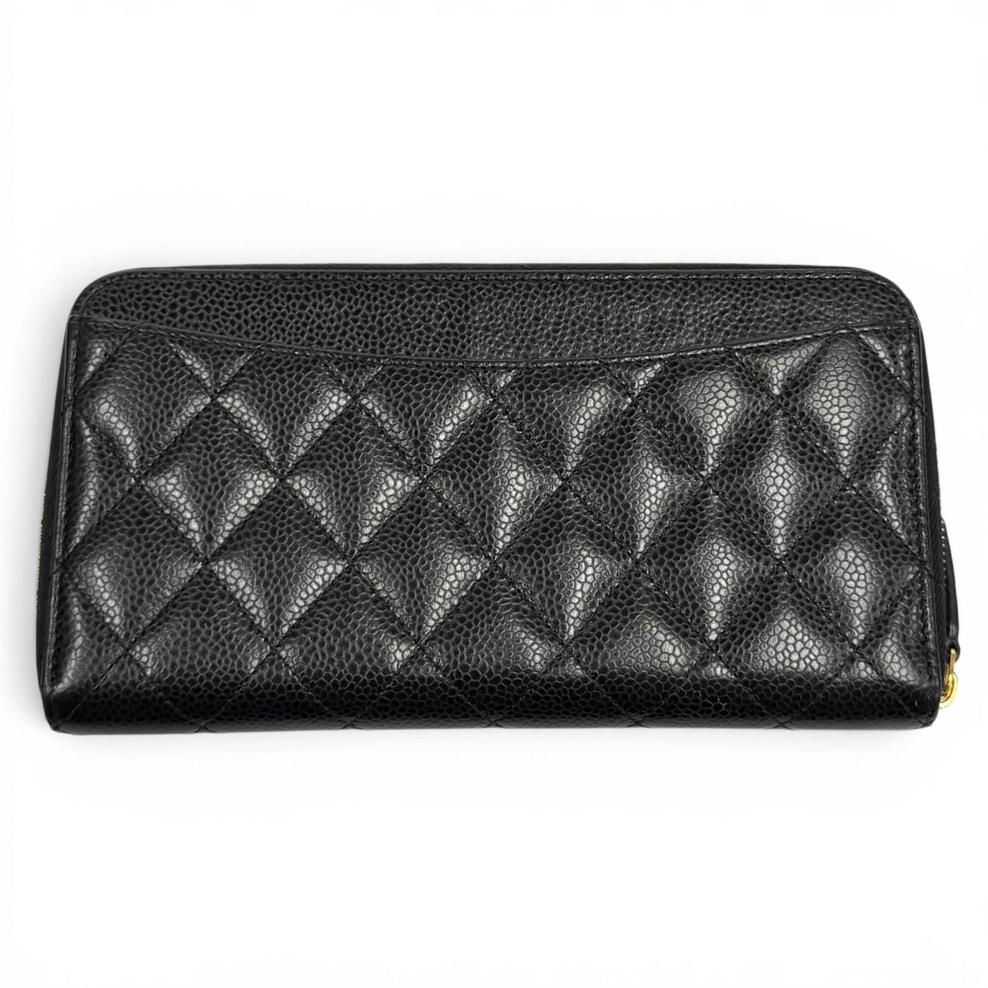 Grained Calfskin Long Wallet (Bi-Fold) (Pre-Owned) - Chanel - Modalova