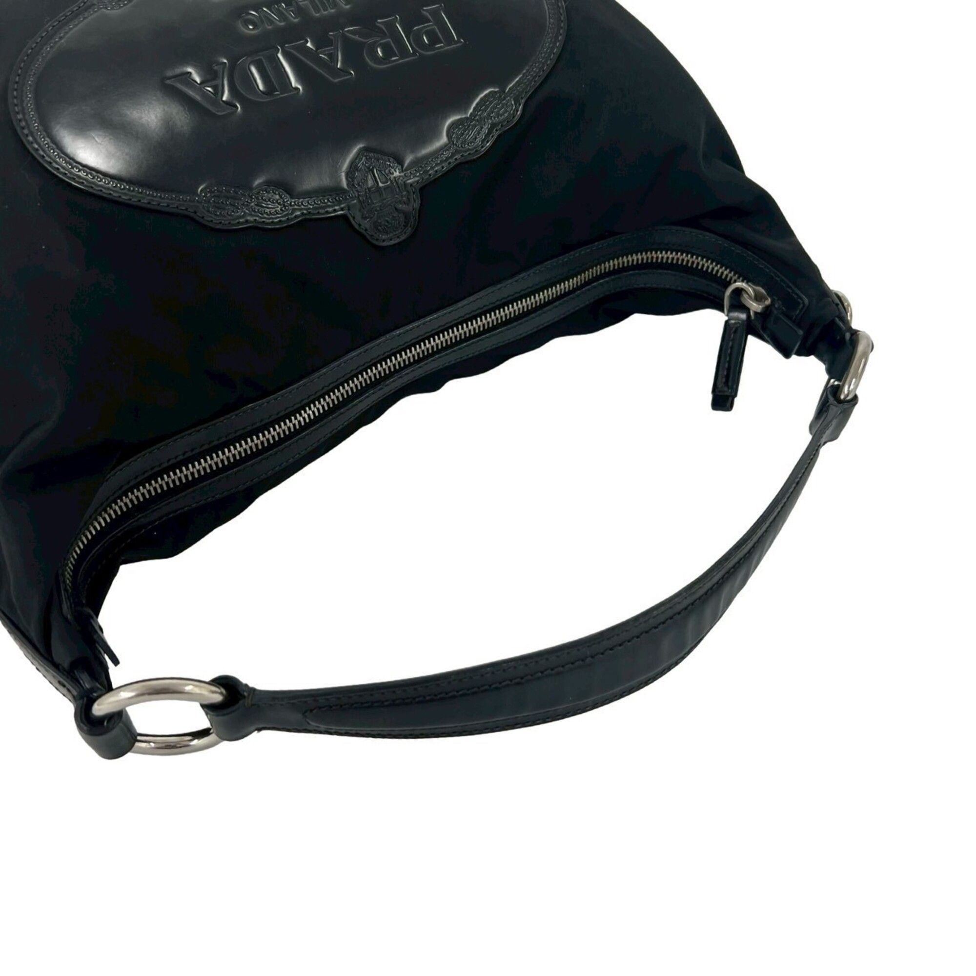 Nylon Leather Shoulder Bag Tote Bag (Pre-Owned) - Prada - Modalova