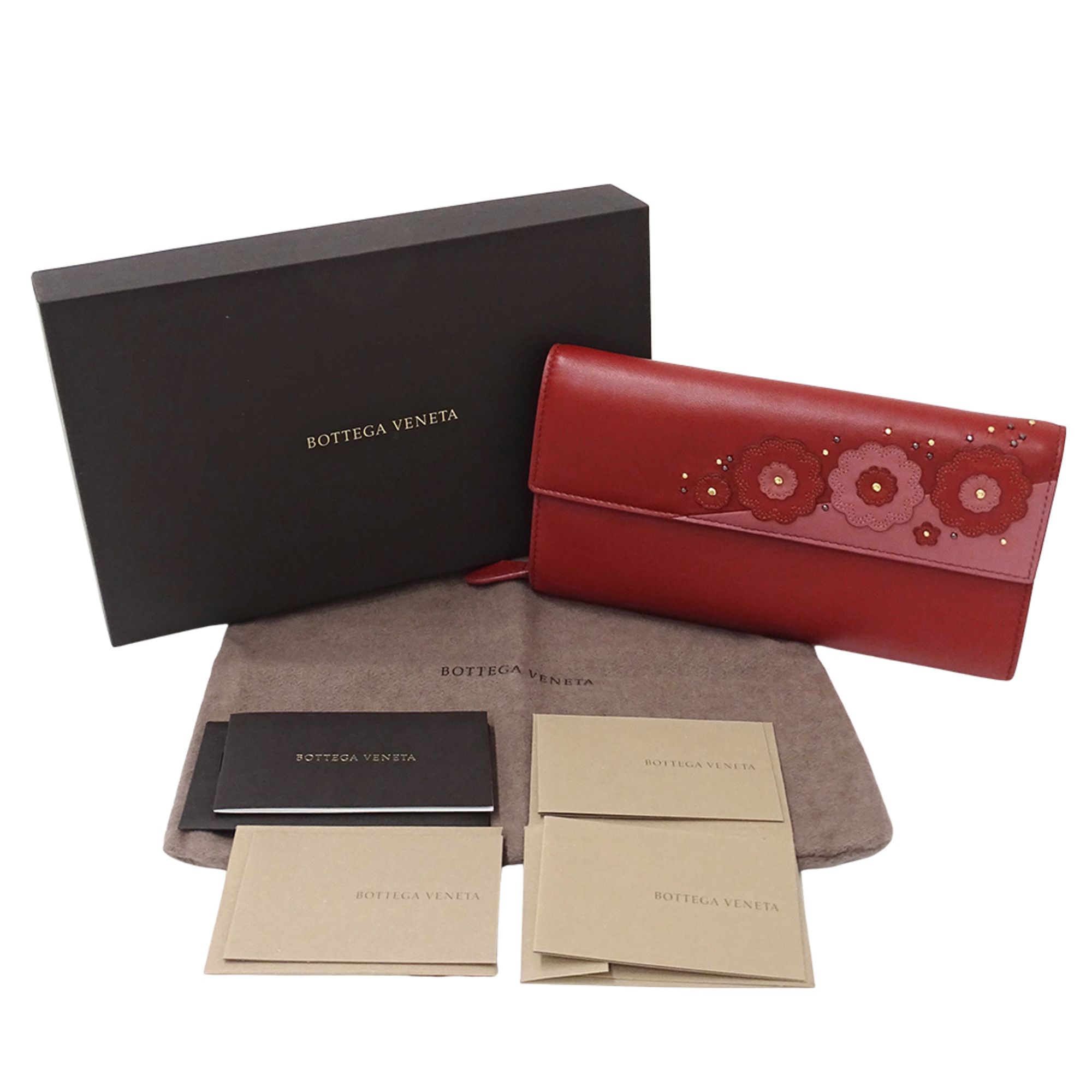 Leather Long Wallet (Bi-Fold) (Pre-Owned) - Bottega Veneta - Modalova