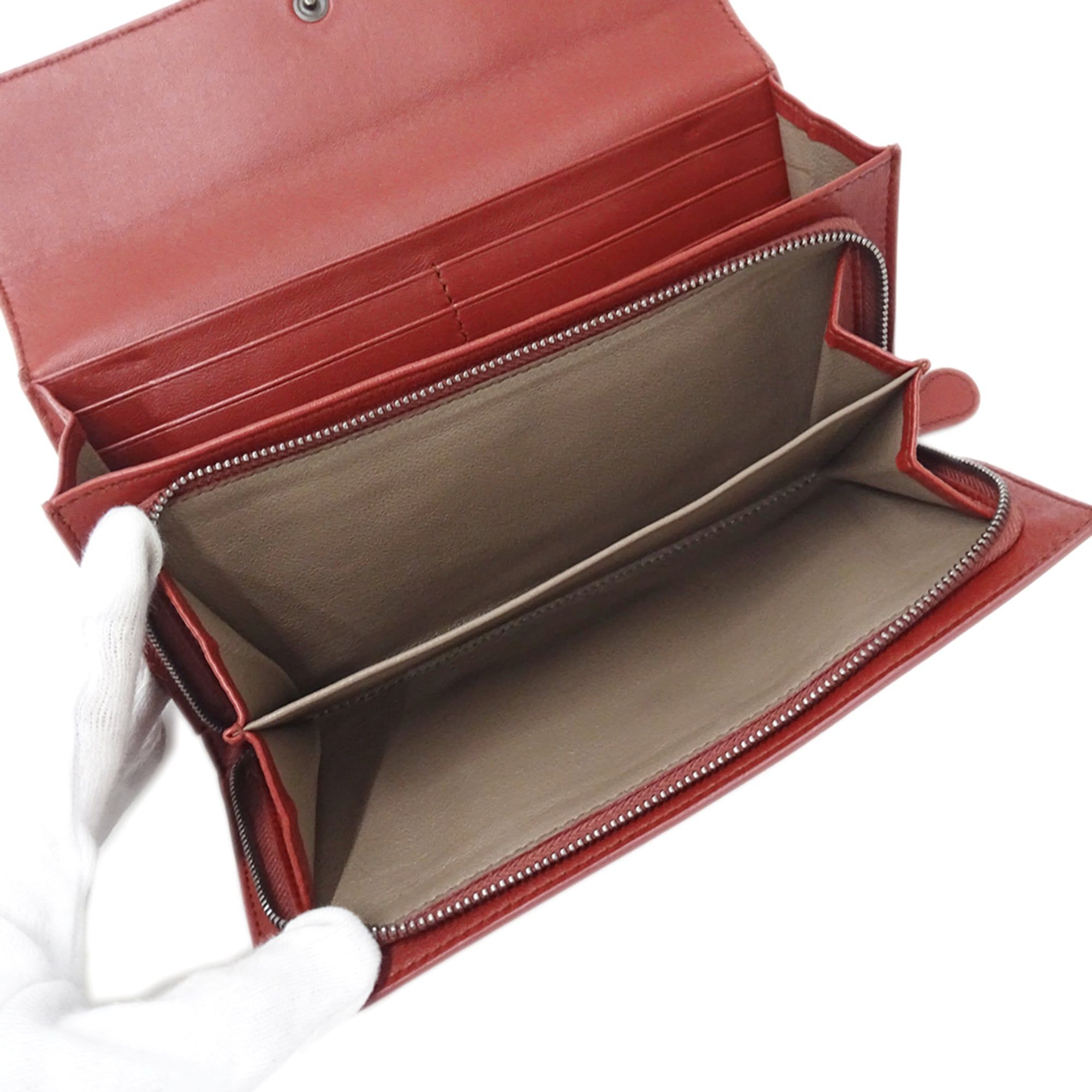 Leather Long Wallet (Bi-Fold) (Pre-Owned) - Bottega Veneta - Modalova