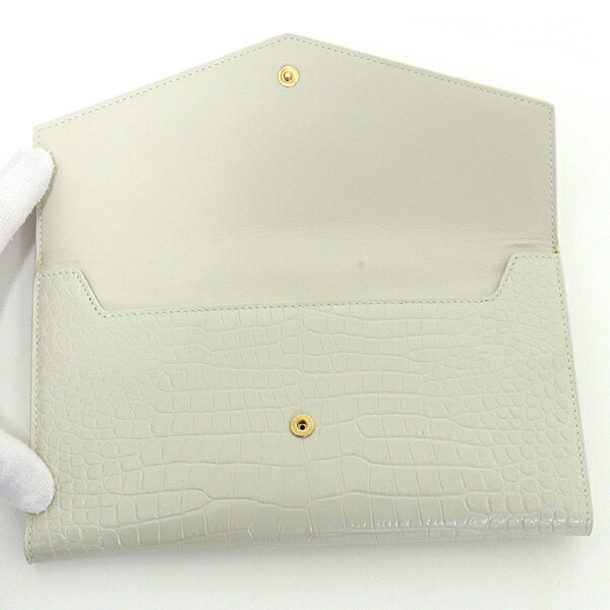 Leather Long Wallet (Bi-Fold) (Pre-Owned) - Saint Laurent - Modalova