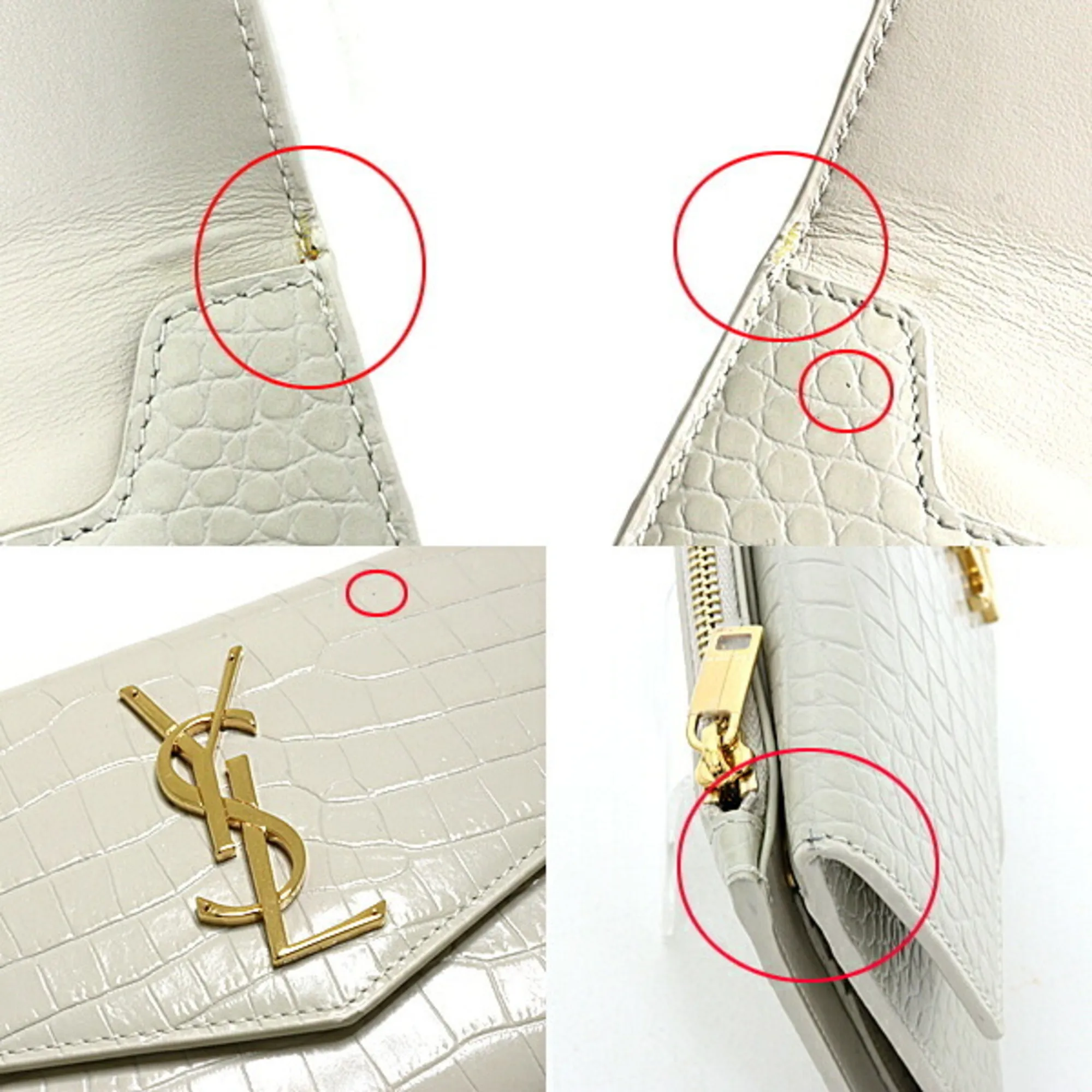 Leather Long Wallet (Bi-Fold) (Pre-Owned) - Saint Laurent - Modalova