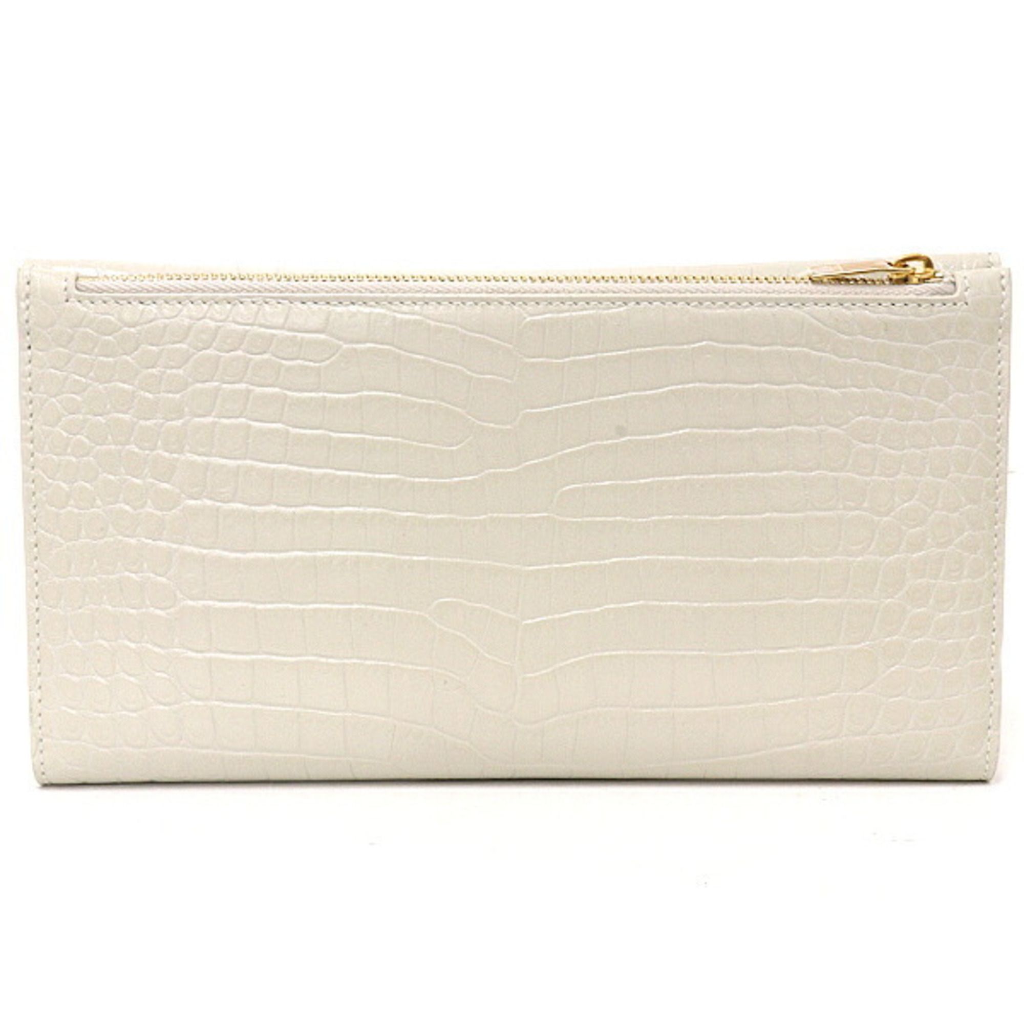 Leather Long Wallet (Bi-Fold) (Pre-Owned) - Saint Laurent - Modalova