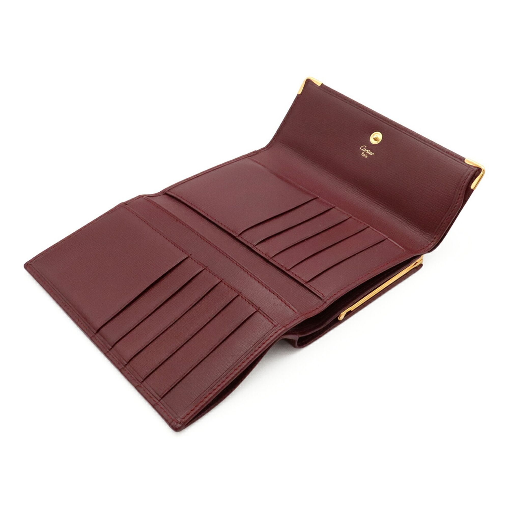 Leather Wallet (Tri-Fold) (Pre-Owned) - Cartier - Modalova