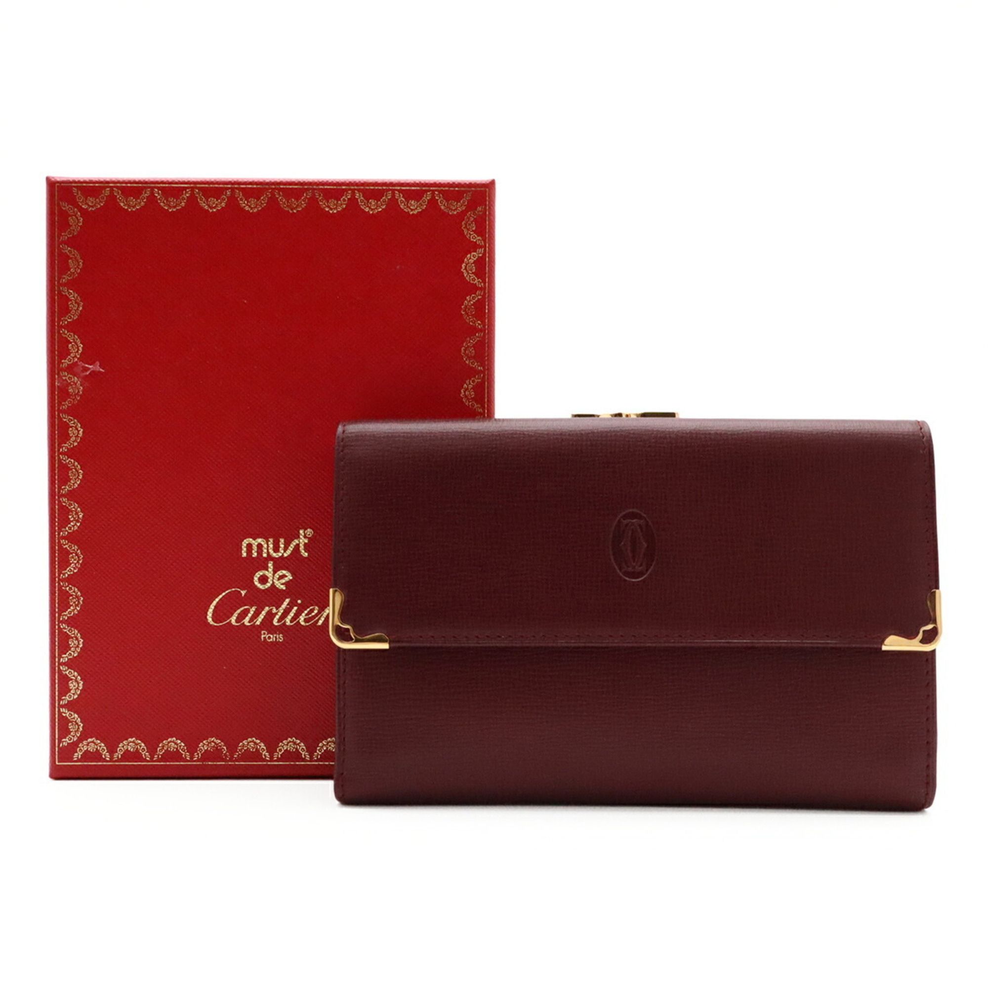 Leather Wallet (Tri-Fold) (Pre-Owned) - Cartier - Modalova