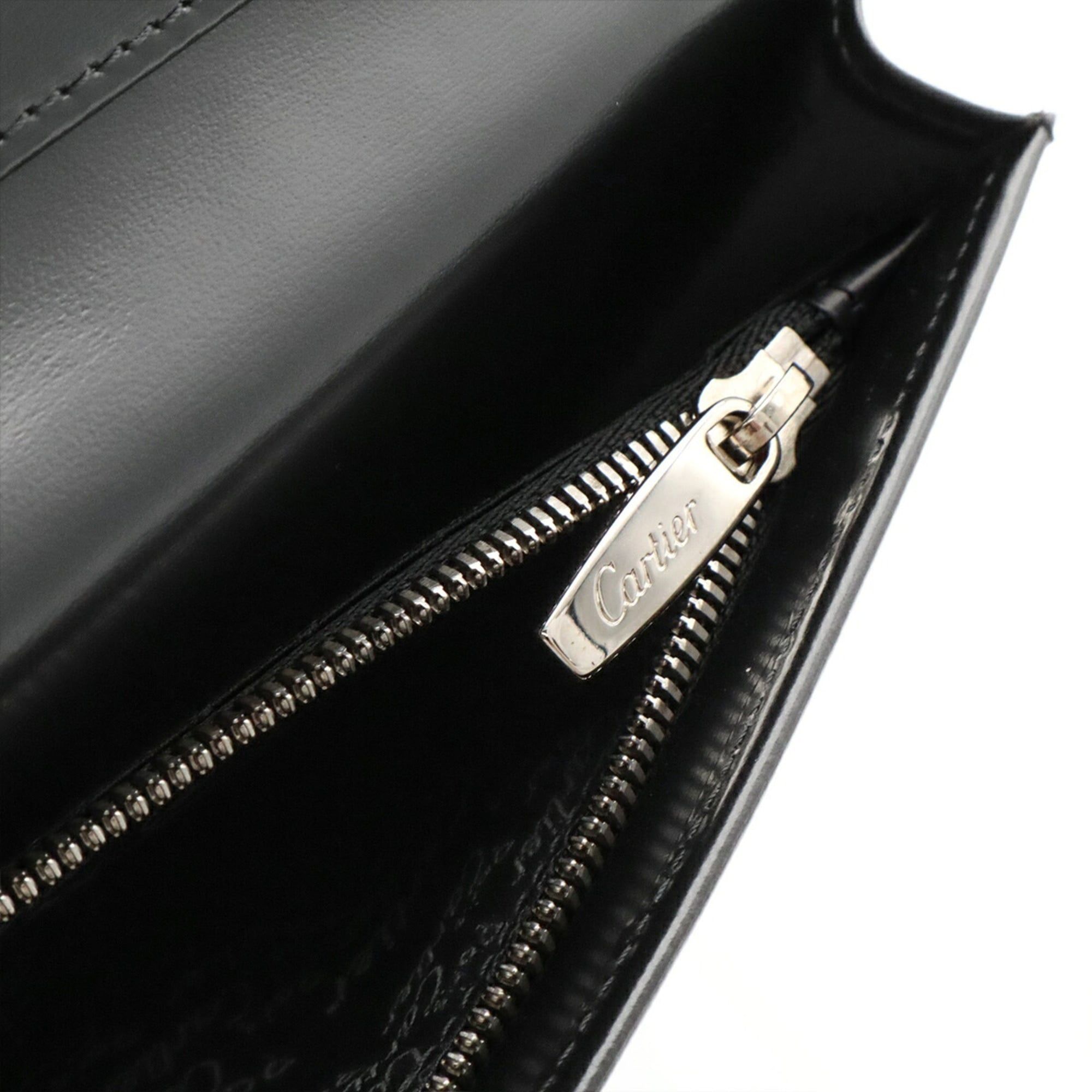 Leather Long Wallet (Bi-Fold) (Pre-Owned) - Cartier - Modalova