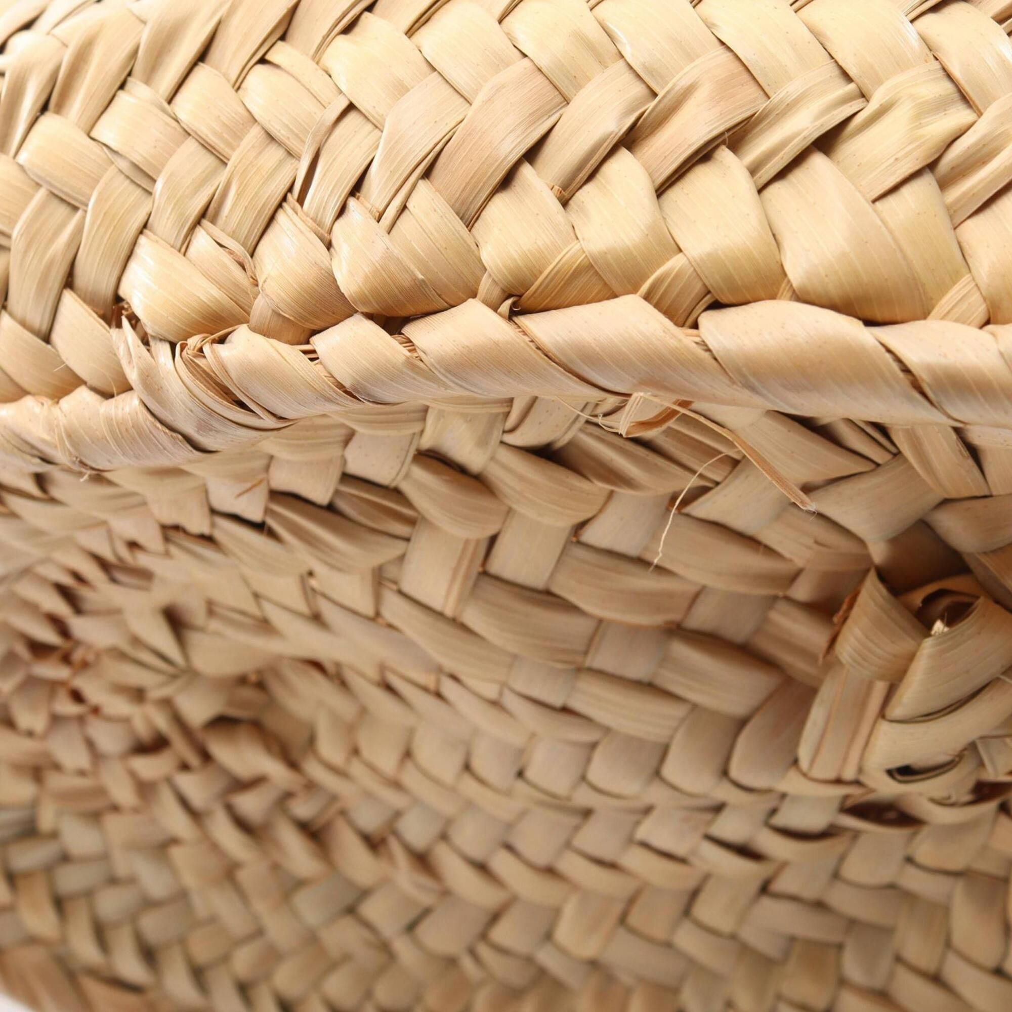 Raffia Leather Basket Handbag (Pre-Owned) - Loewe - Modalova