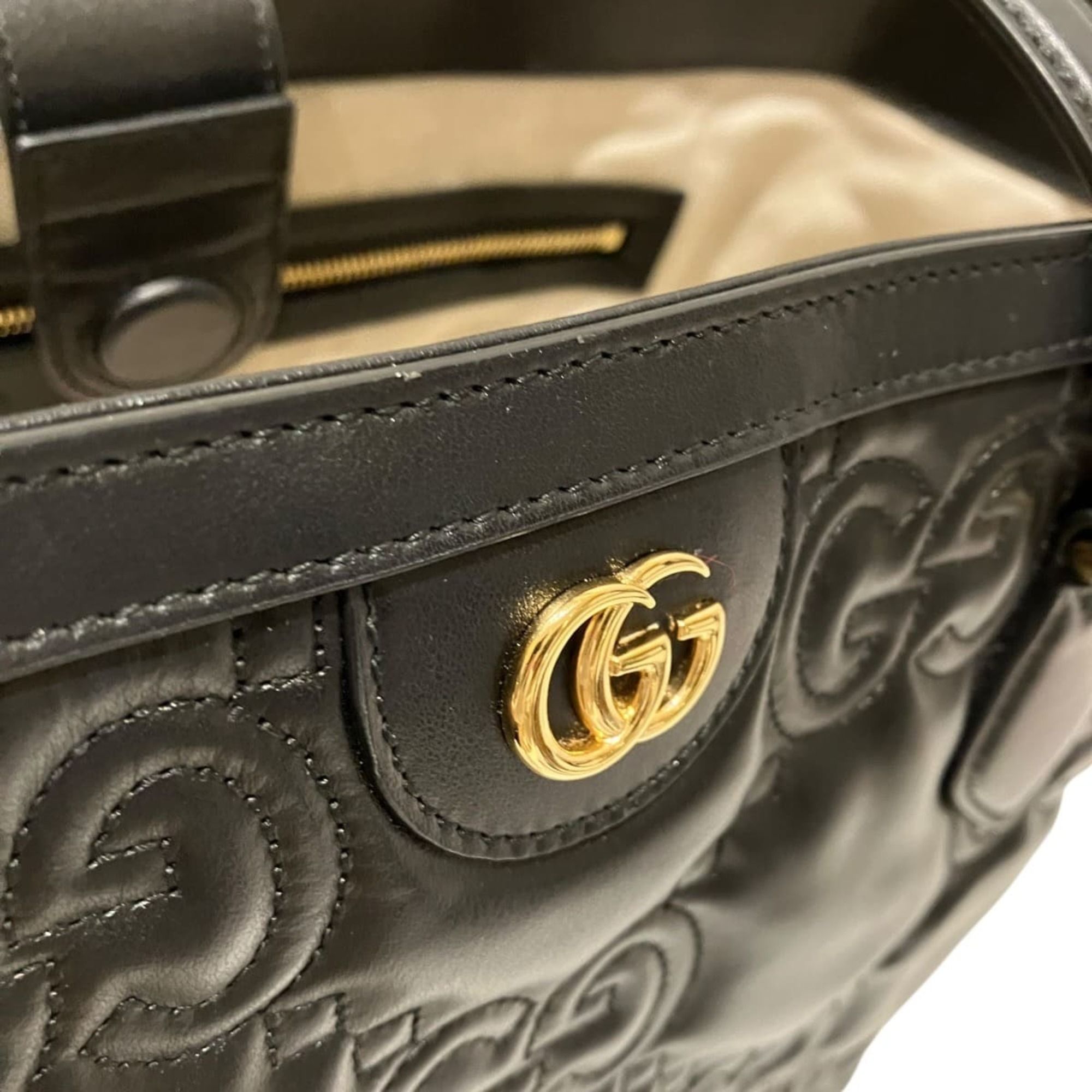 Leather Tote Bag (Pre-Owned) - Gucci - Modalova