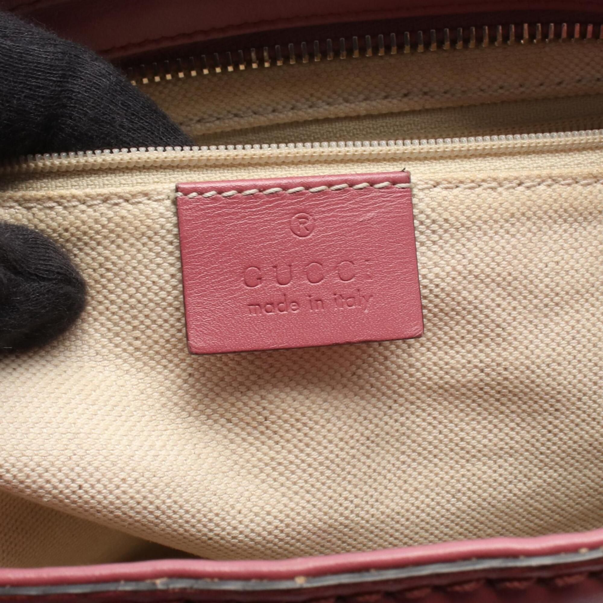 Canvas Leather Handbag Shoulder Bag (Pre-Owned) - Gucci - Modalova