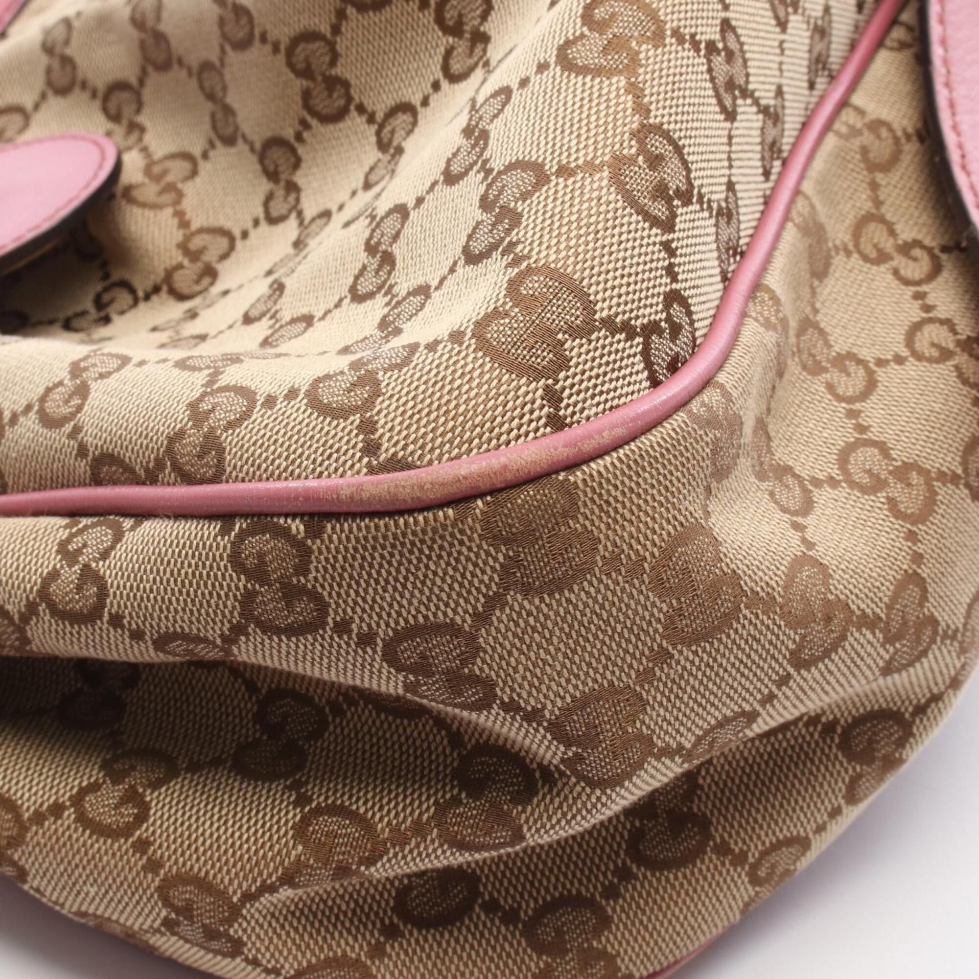 Canvas Leather Handbag Shoulder Bag (Pre-Owned) - Gucci - Modalova