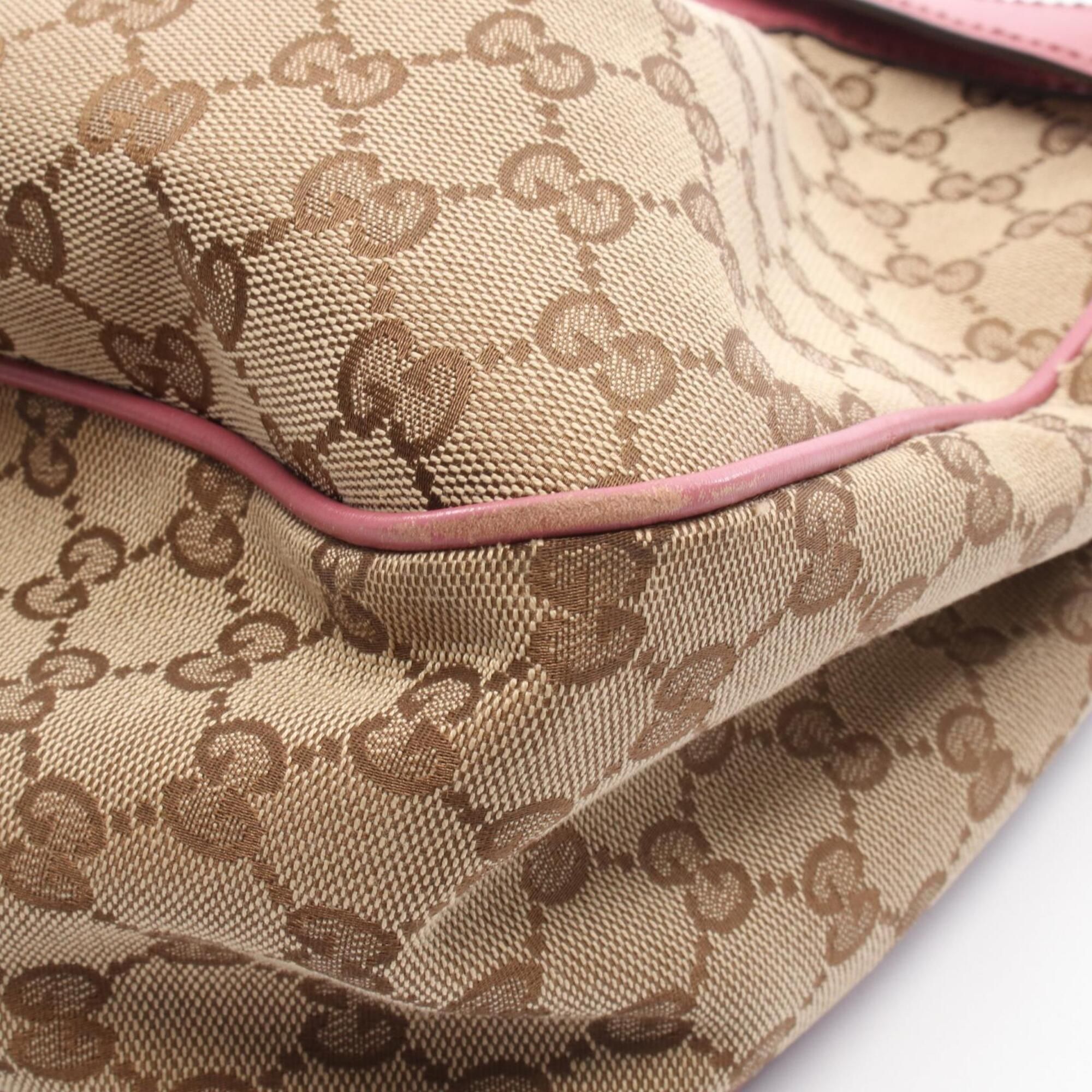 Canvas Leather Handbag Shoulder Bag (Pre-Owned) - Gucci - Modalova