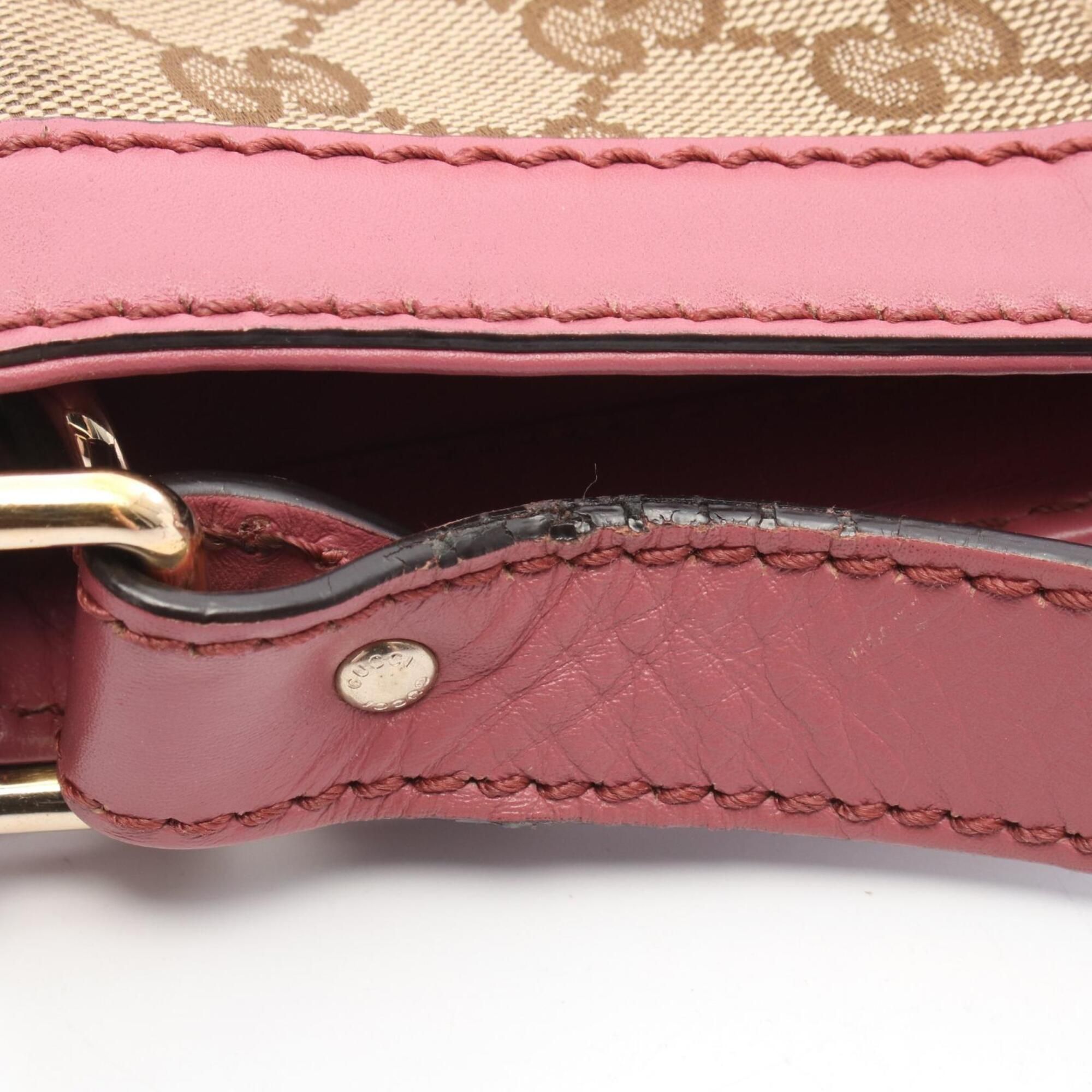 Canvas Leather Handbag Shoulder Bag (Pre-Owned) - Gucci - Modalova