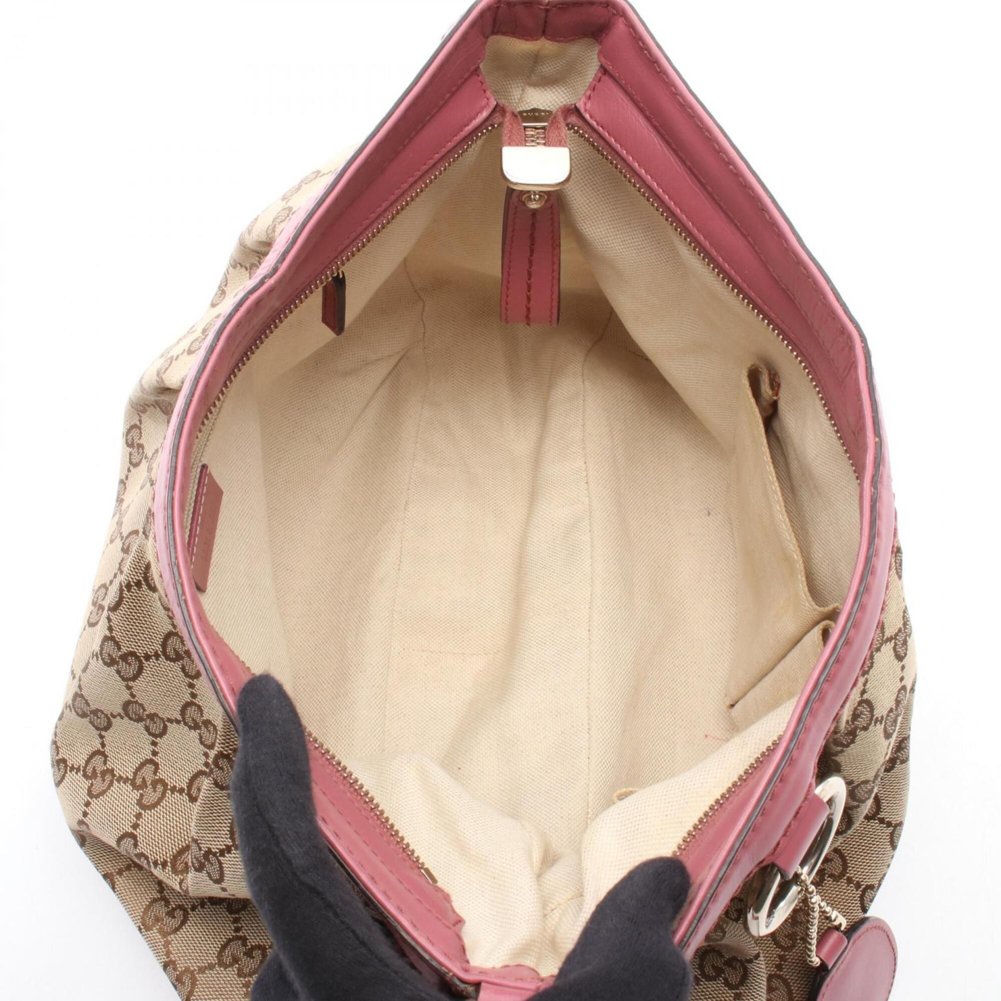 Canvas Leather Handbag Shoulder Bag (Pre-Owned) - Gucci - Modalova